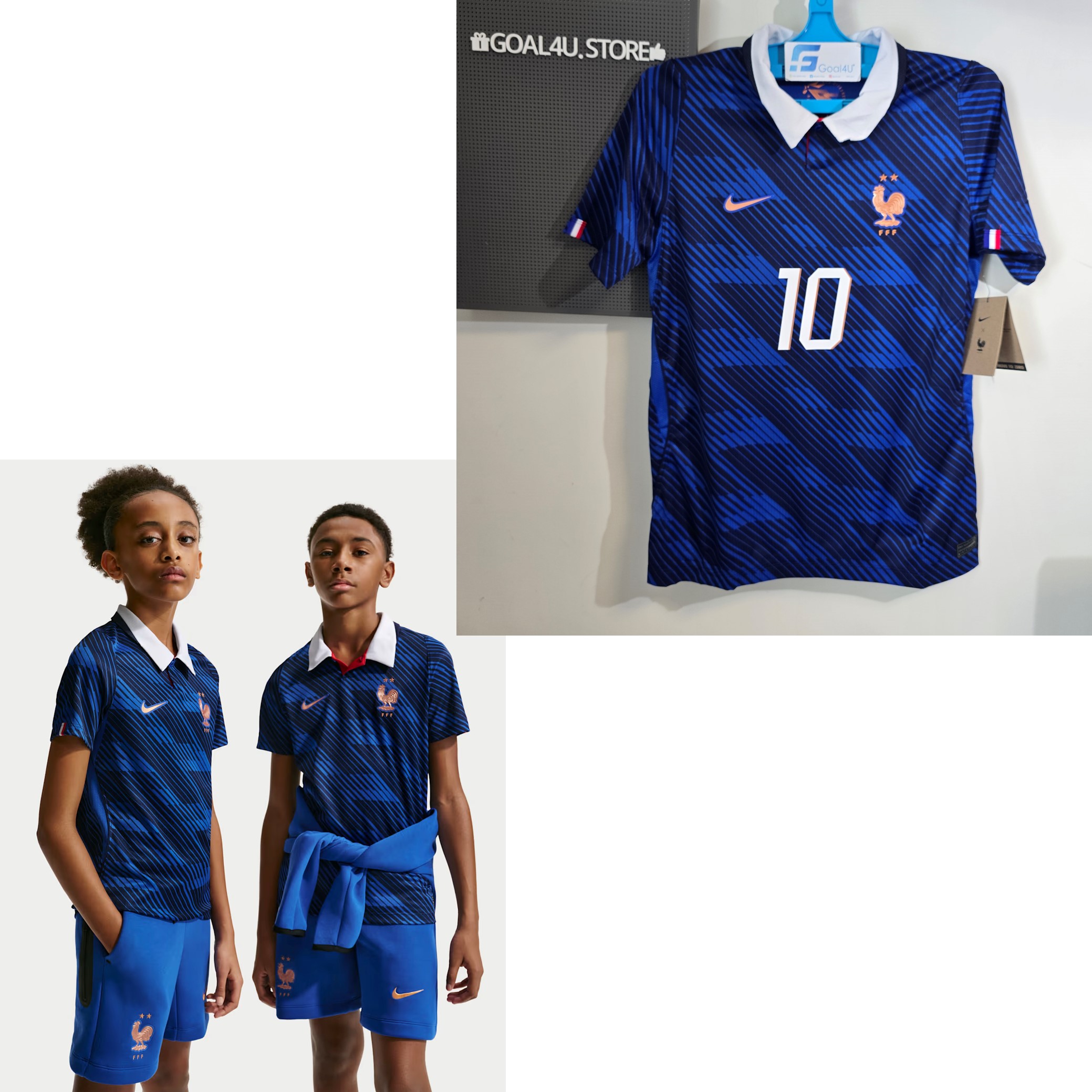🗽致敬自由女神 Nike France 法國 2026-27 童裝主場球迷版球衣 (可加印字章) IB5129