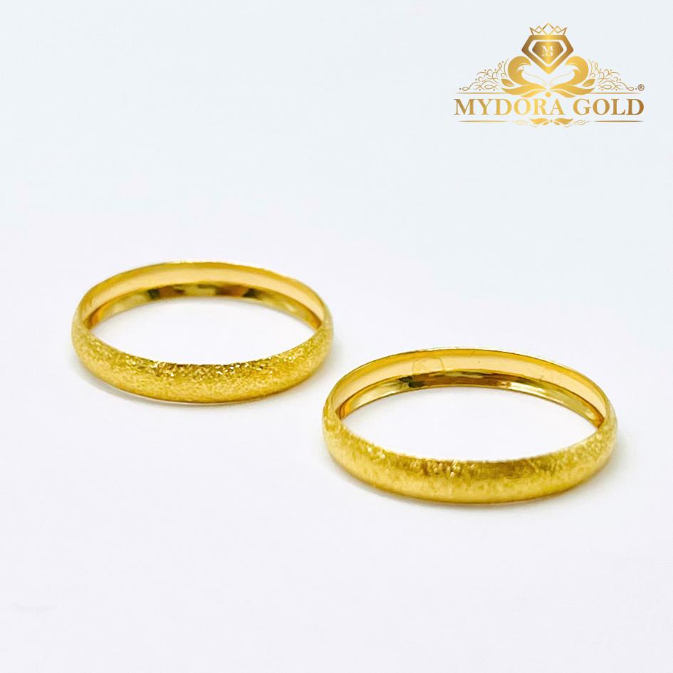 MYDORA Cincin Belah Rotan Full Pasir l EMAS 916/22K