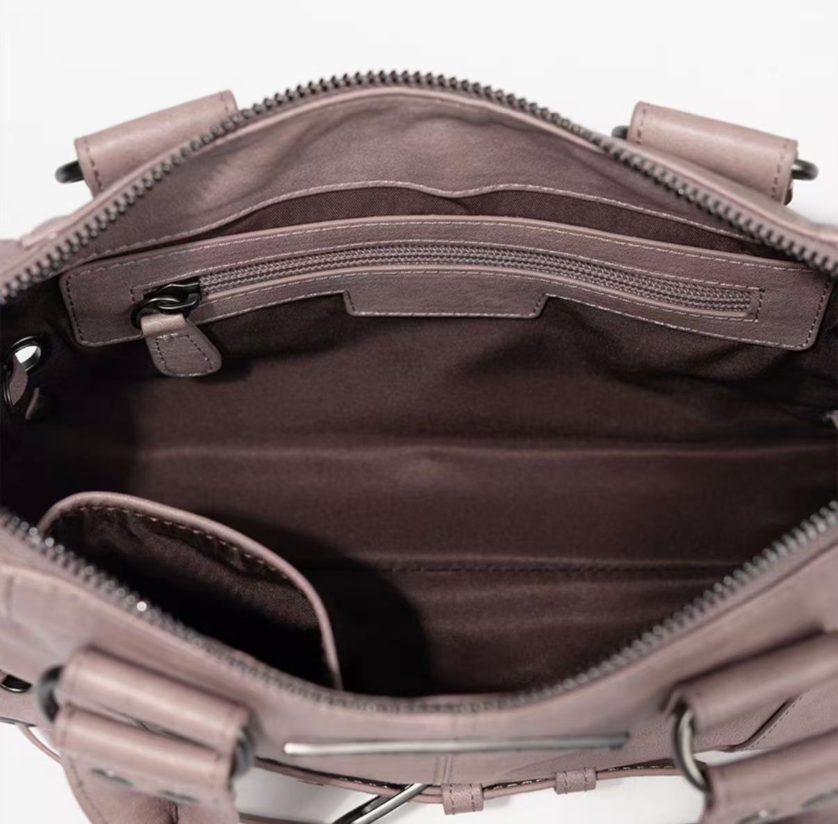 Fancyclub BELTED WASHING LEATHER MINI BAG (PINK) F26QE991