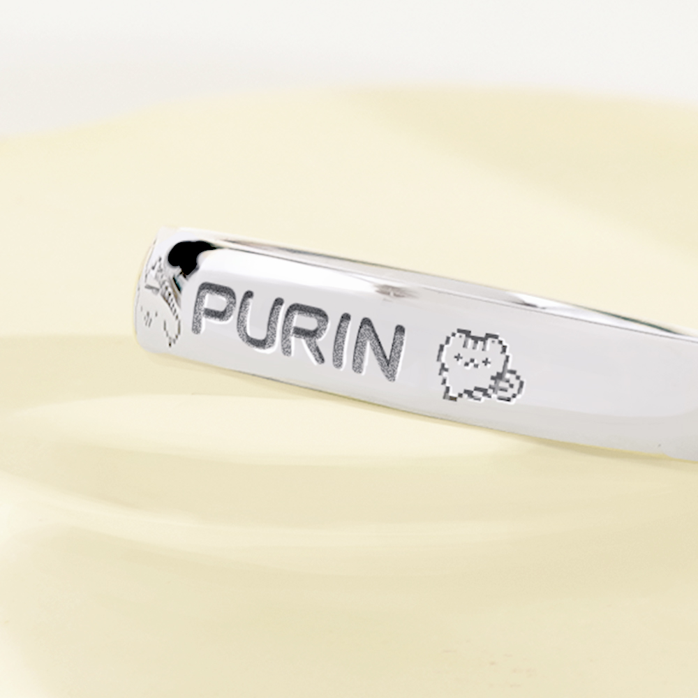 📦訂購 台灣限定 三麗鷗 SanrioＸSTORY 故事銀飾 30週年系列 Pom Pom Purin 布丁狗像素雷刻訂製純銀戒指