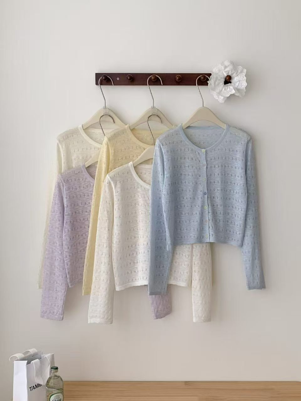 春夏必備針織料外套(胸36~48寸 長19寸)