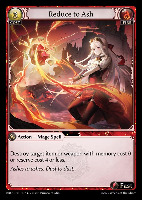 Reduce to Ash / RDO-197 (C)