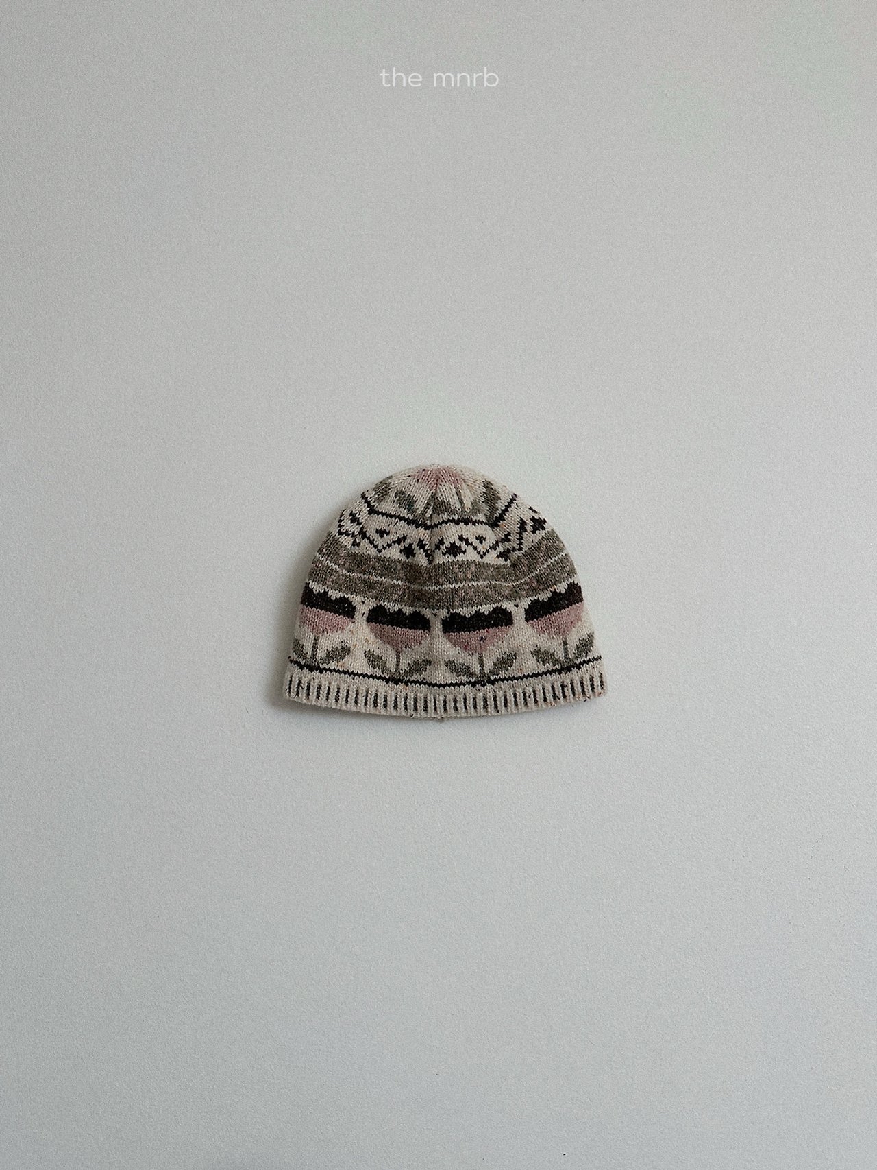 Minirobe | Flower jacquard beanie(ACC)