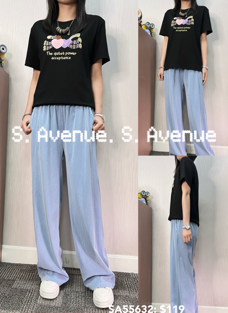 SA55632: 短袖心心飛馬 tee