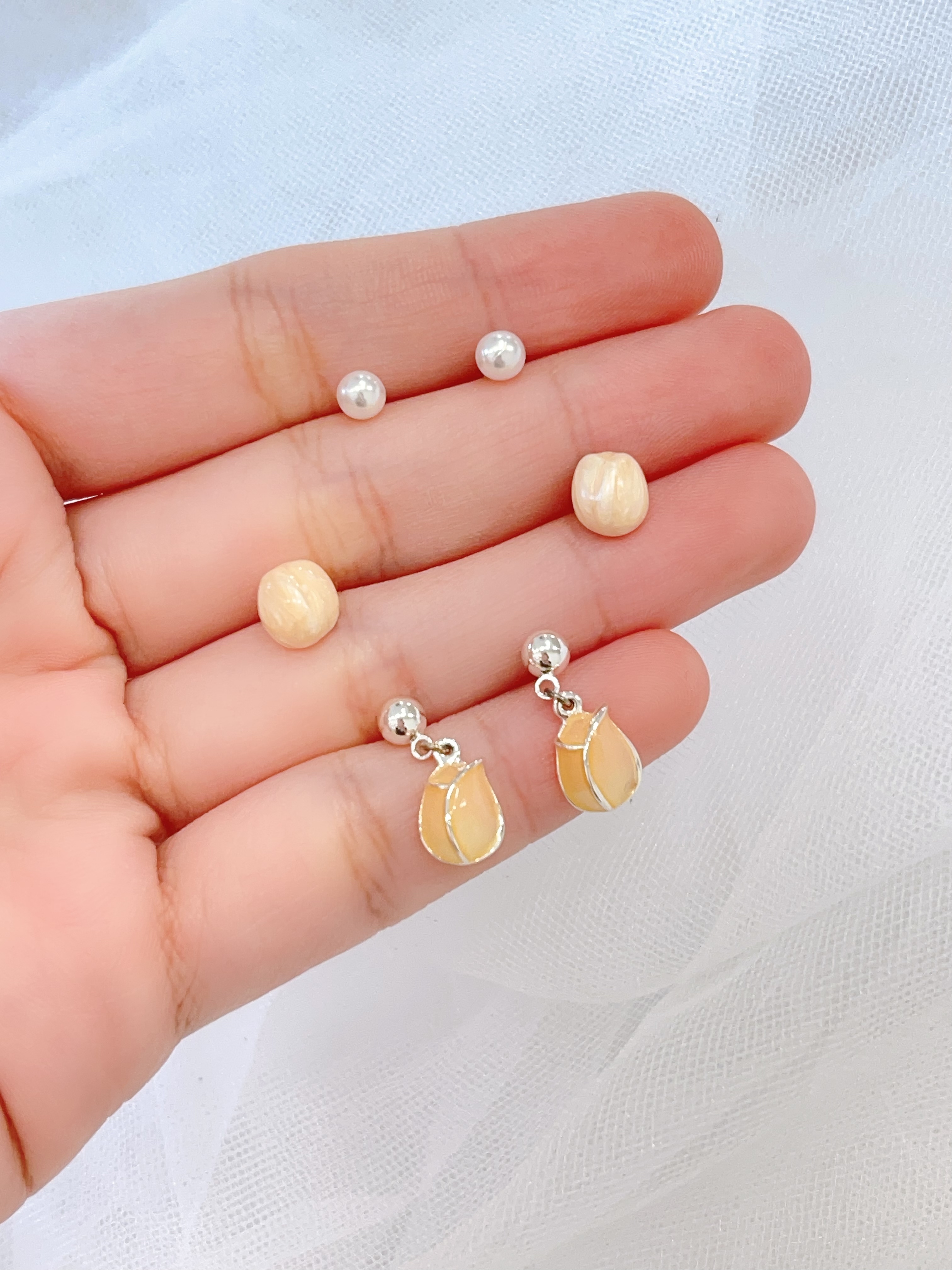 浪漫郁金香耳环套装