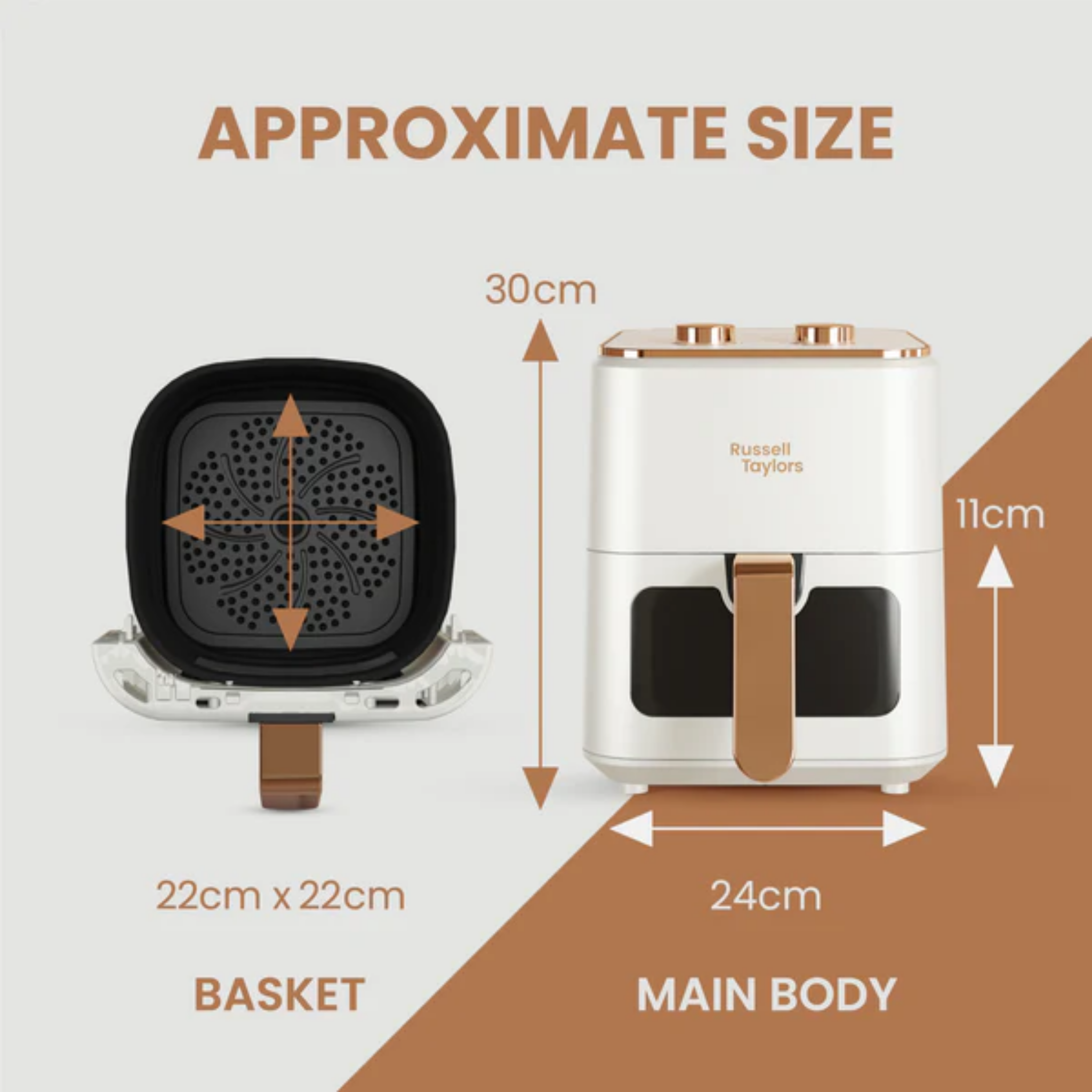 Russell Taylors 4.5L Window Air Fryer (Z3)