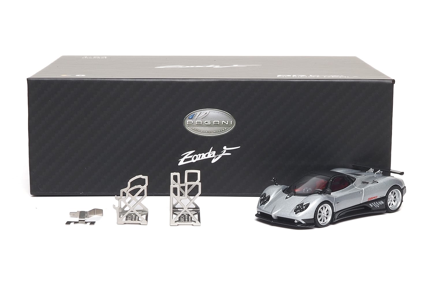 (預訂 Pre Order) AR Box (650401001) 1/64 Pagani Zonda F - 2005 - Grigio Mercurio