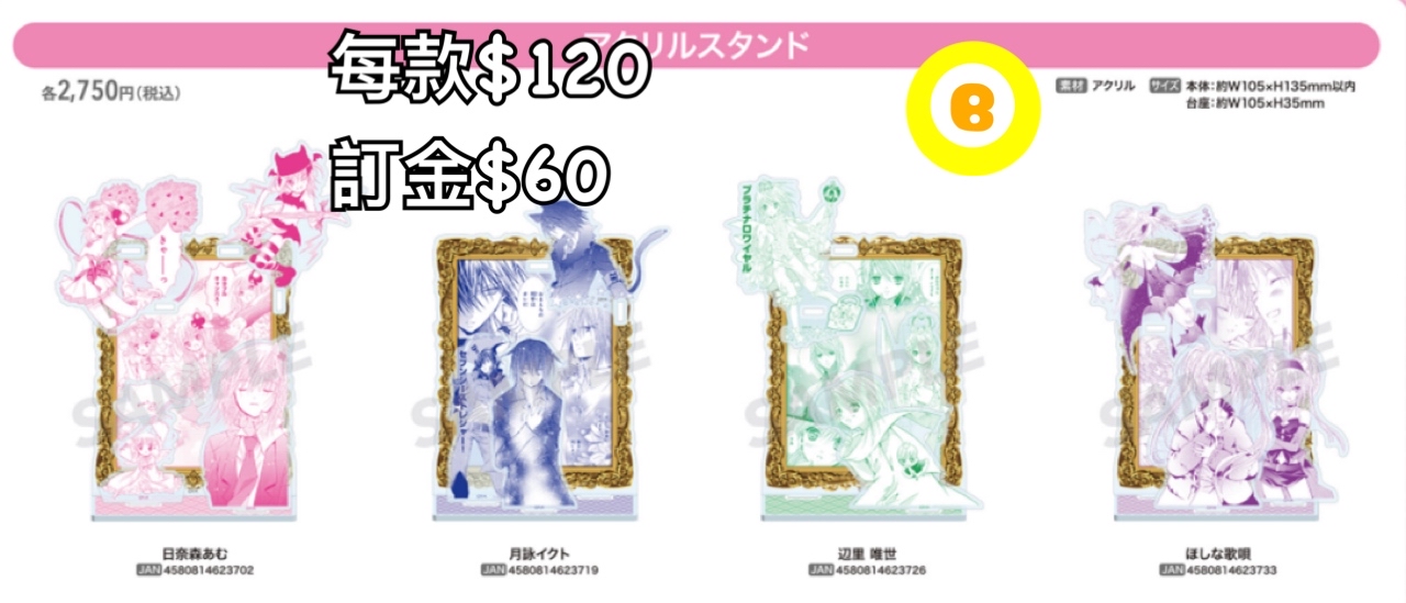 Preorder預訂7/2026年守護甜心立牌