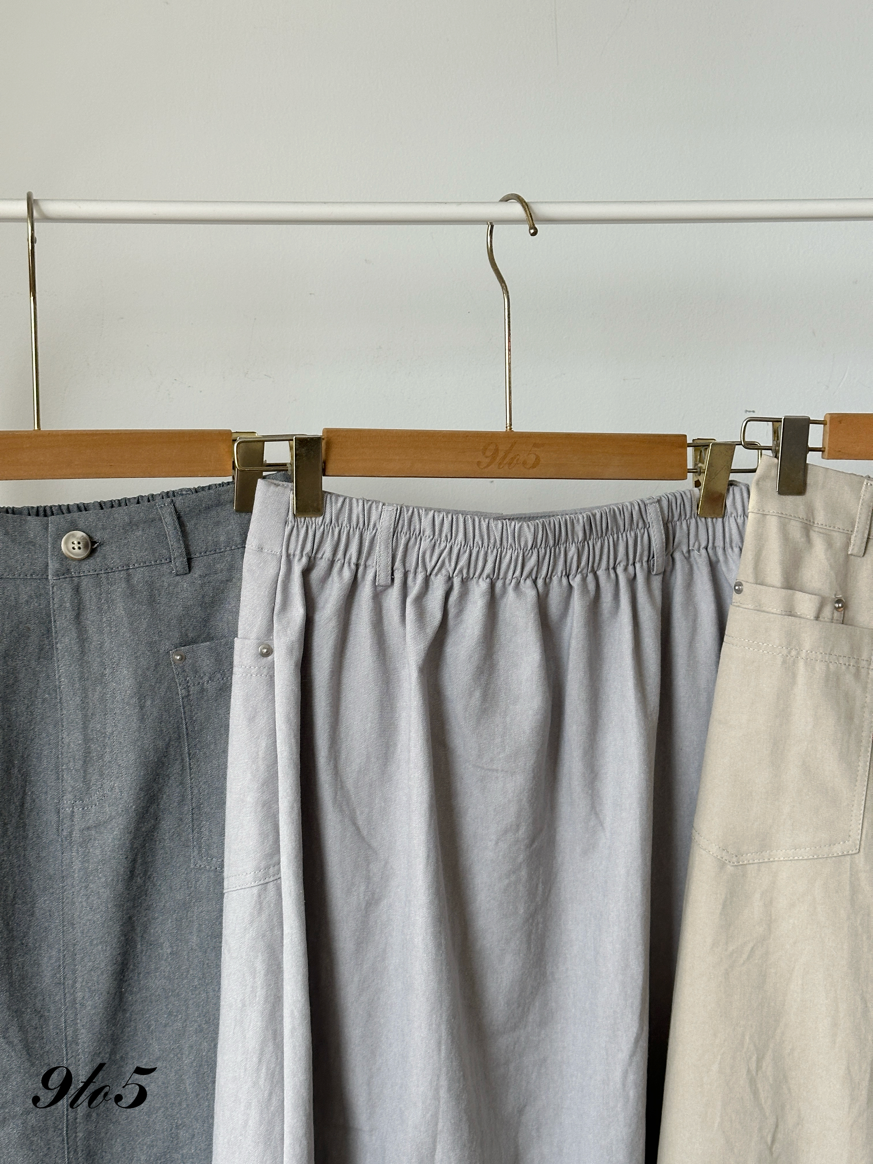 S1860 A Line Splited Skirt - 3 Colors