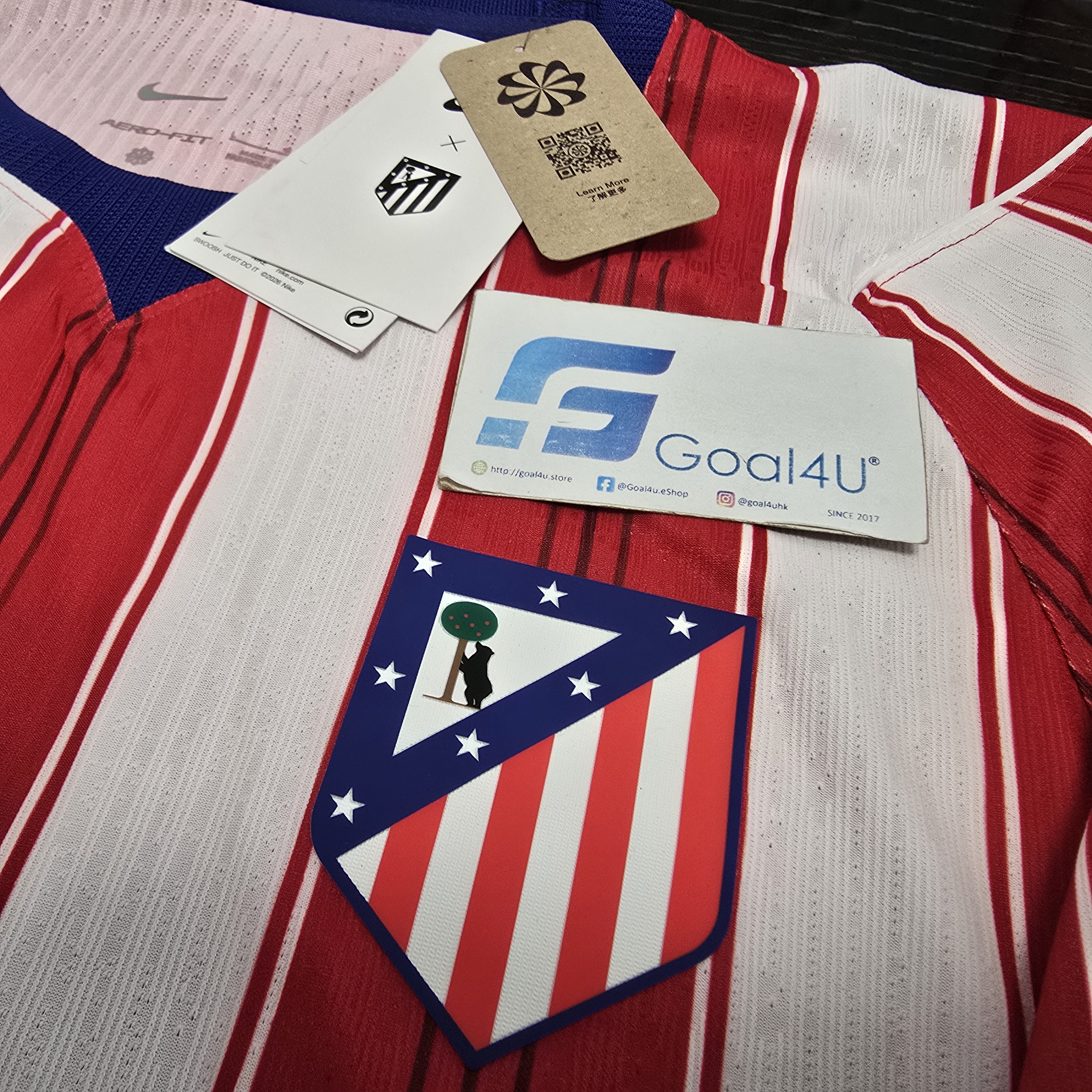 Nike Atletico Madrid 馬德里體育會 2026-27 主場球員版球衣 (可加印字章) II2740