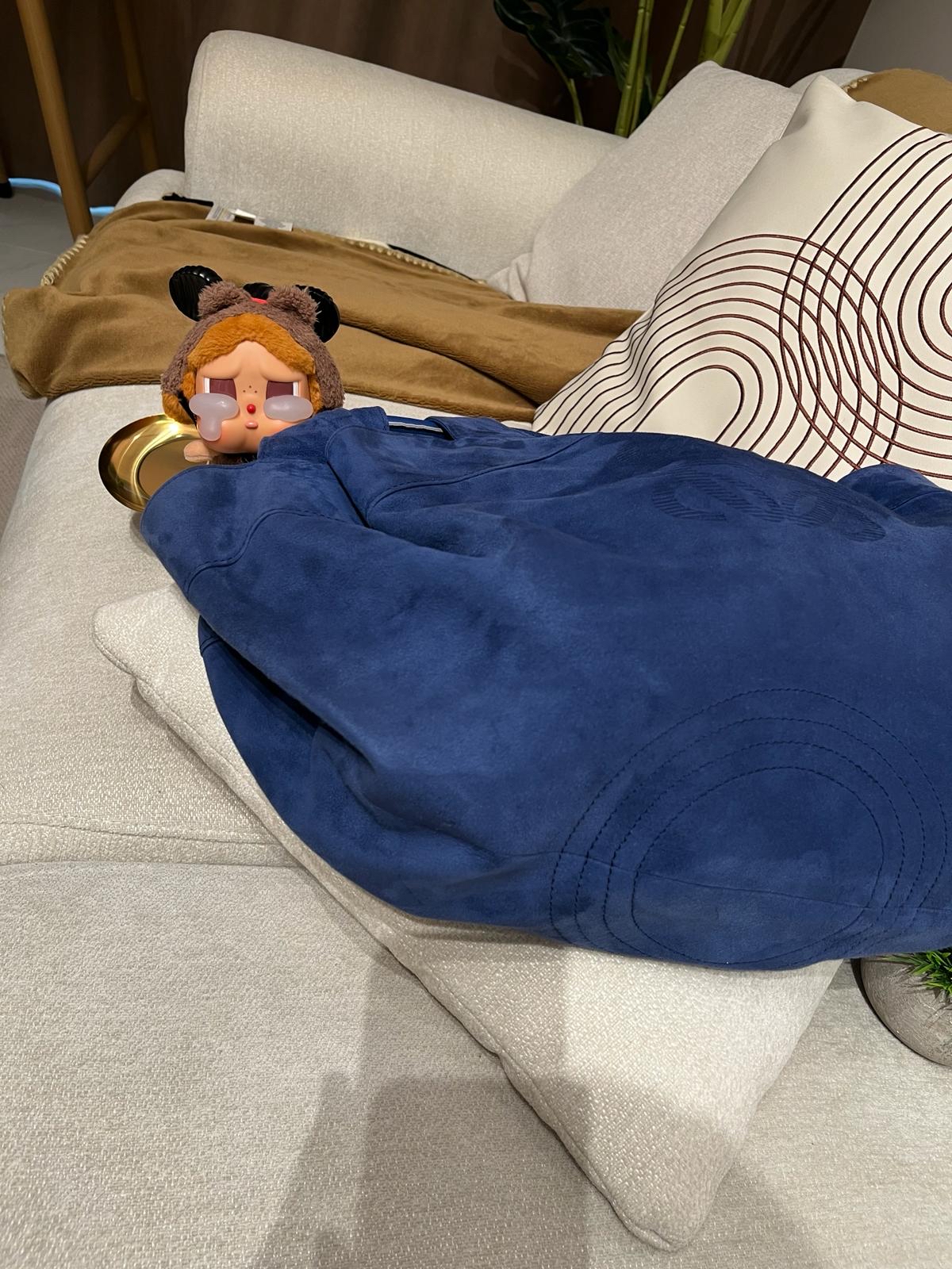 Loewe Aire Suede handbag 藍色麂皮手袋 100%Authentic, 95%New