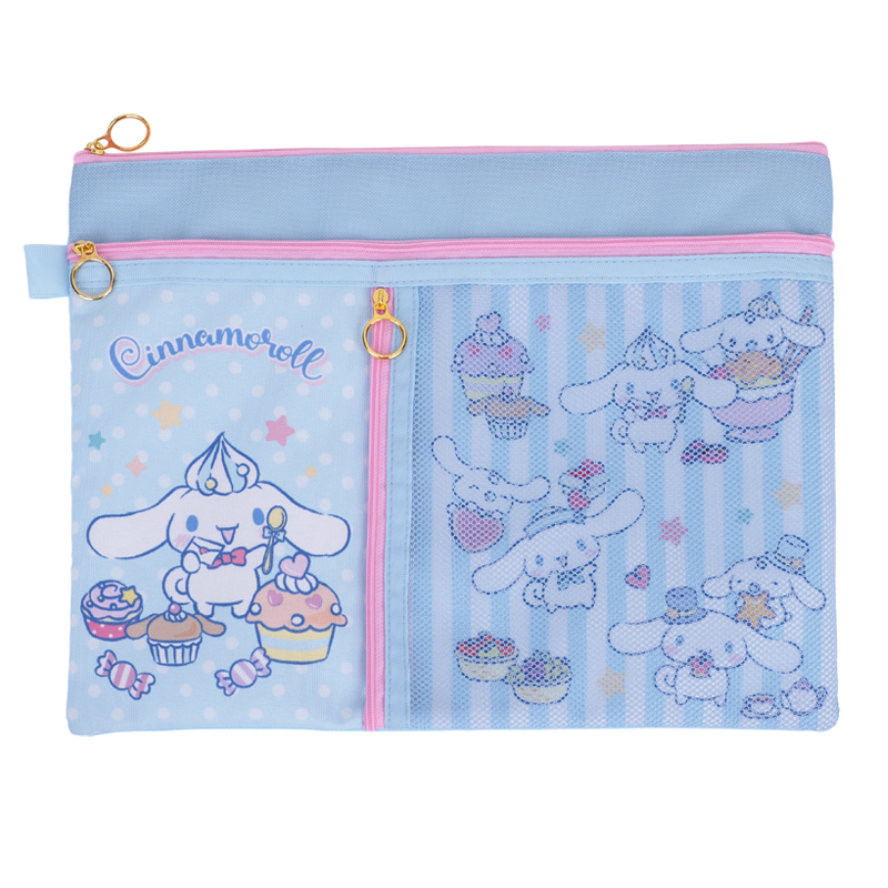 Cinnamoroll A4 3-Zipper Fabric Document Bag 布文件袋 (3拉鍊格)