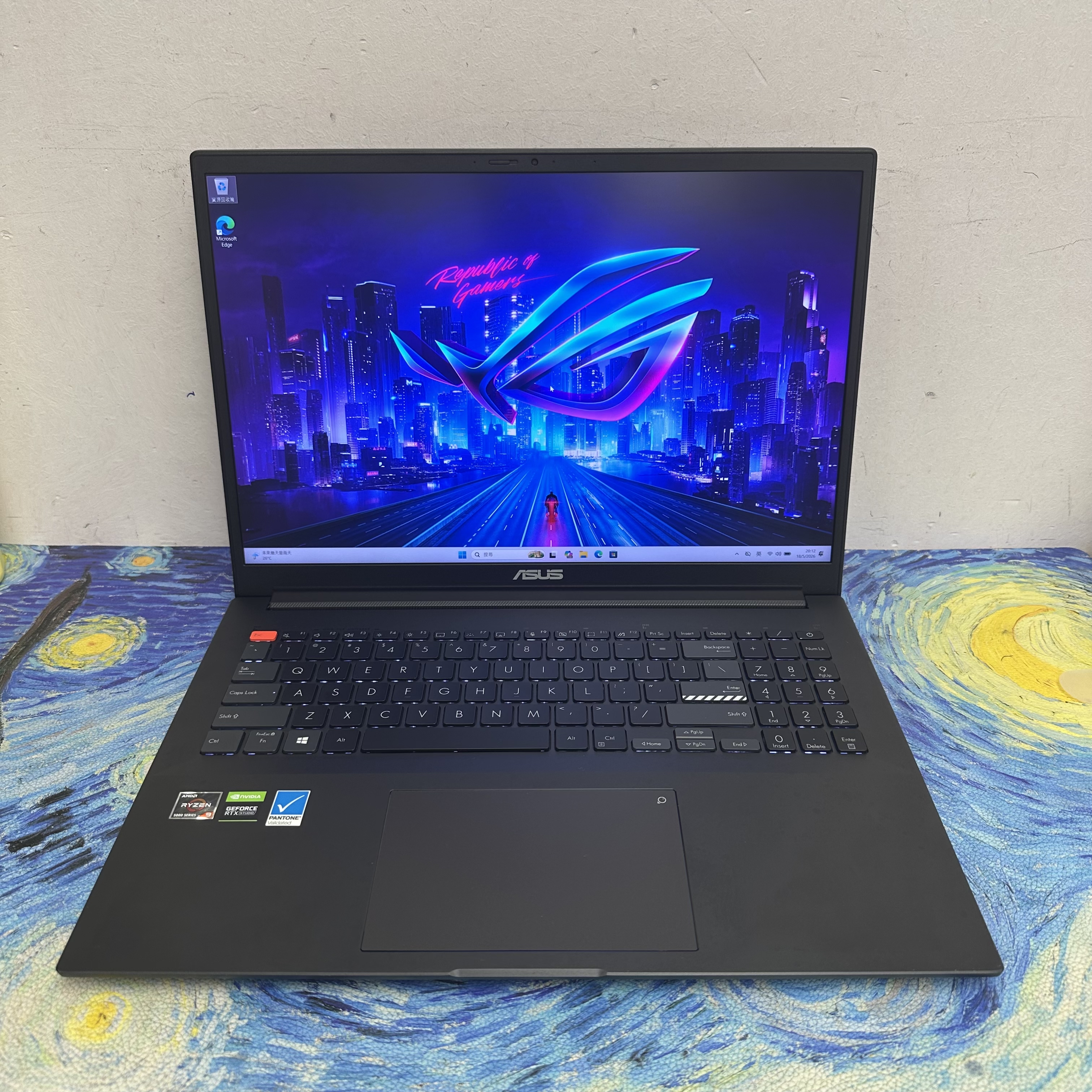 #5886 Asus Zenbook 16寸 2.5K 120Hz Mon AMD Ryzen 9 5900HX/16GB Ram/512GB SSD/RTX 3050Ti 獨立顯示卡/Pantone認證/打機超爽/ Gaming Laptop / Notebook/ Netflix/ Win11 / Office