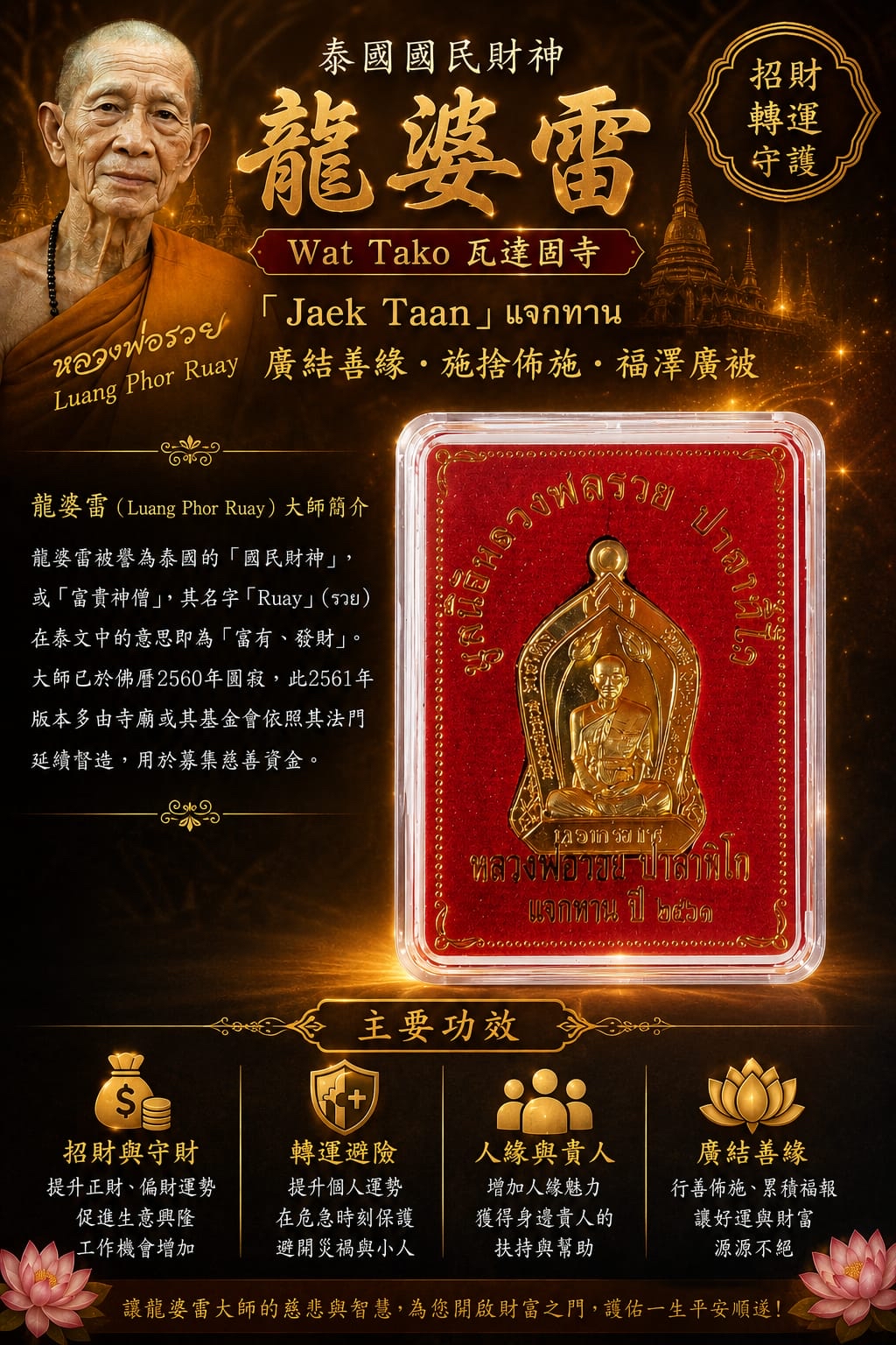 🇹🇭泰國高僧龍婆瑞自身佛牌
