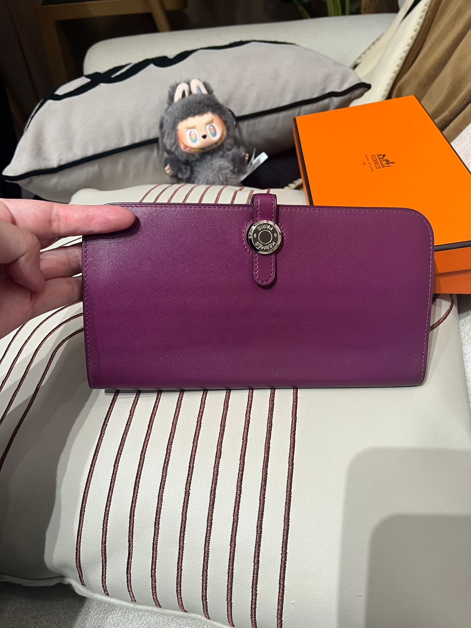 Hermes Dogon Wallet Stamp [R] 100%Authentic, 90%New ✅Box