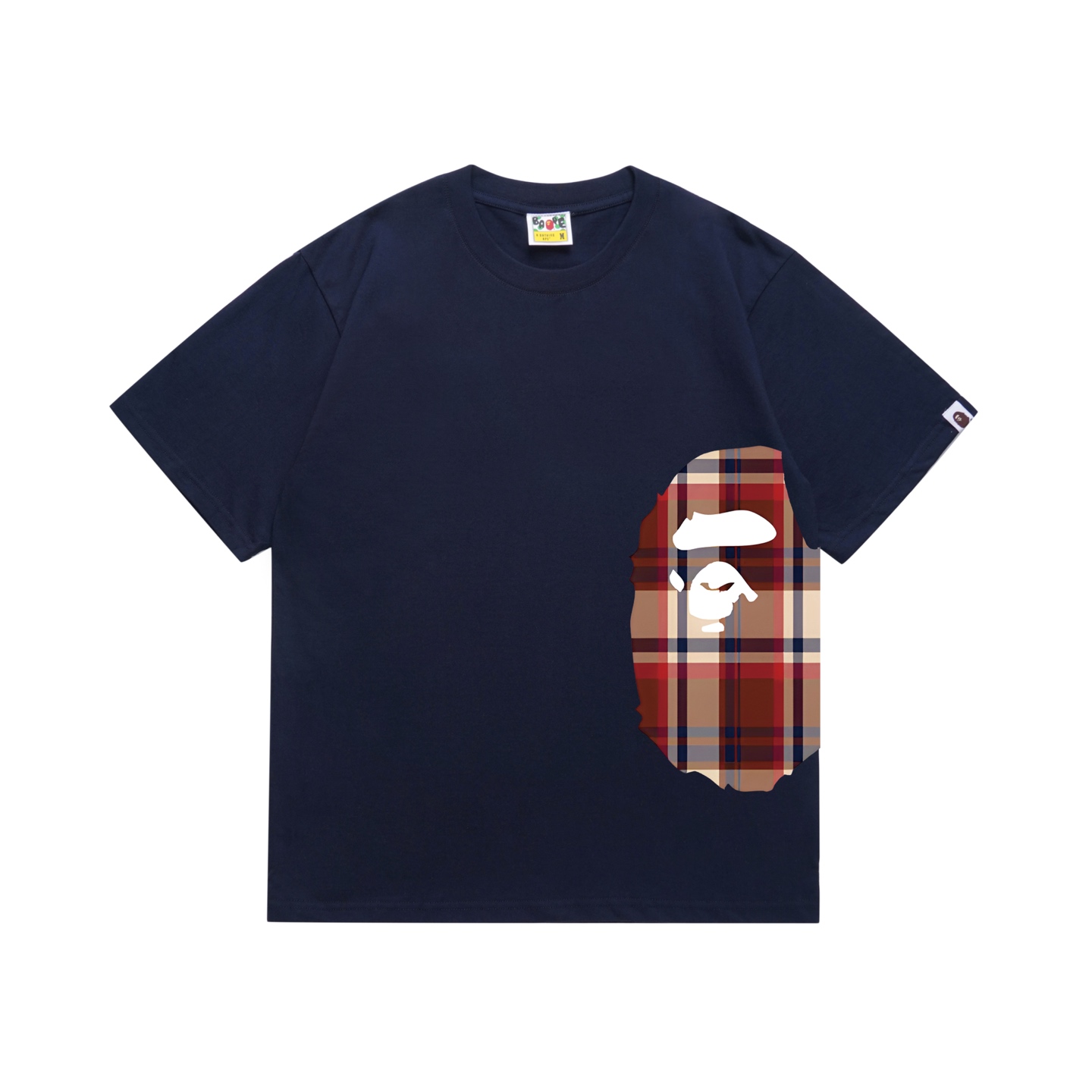 Bape Check Big Ape Head Tee