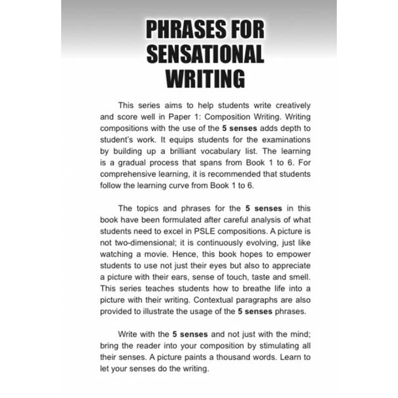 Phrases for Sensational Writing 1