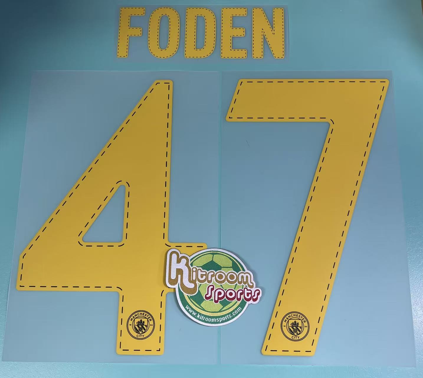 2022-23 Manchester City Away UCL Nameset #47 FODEN