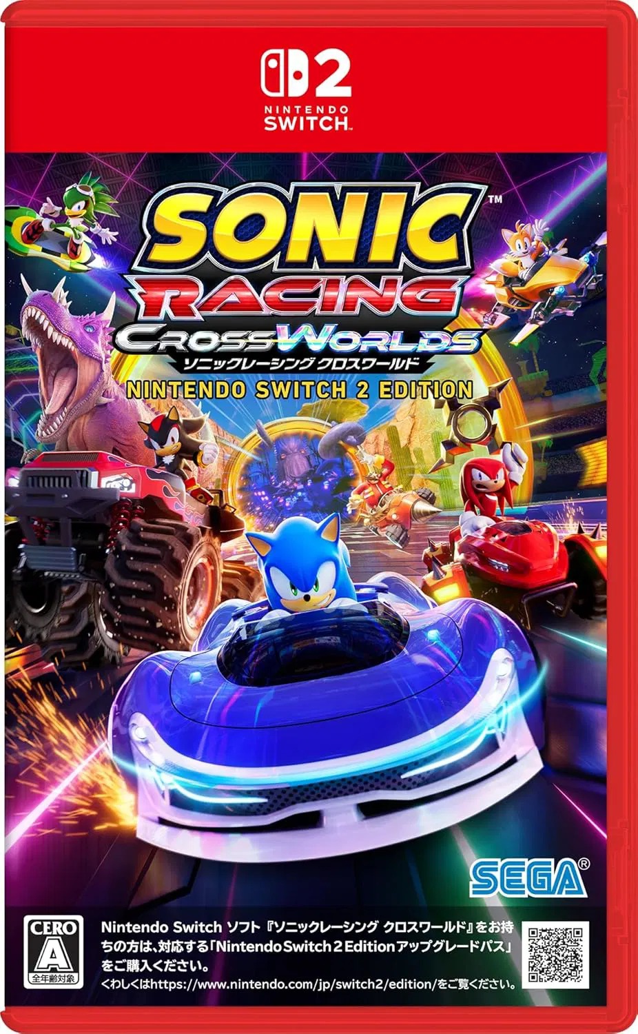 【預售 10/4】**日本版* SW2 索尼克賽車 交叉世界 Sonic Racing: CrossWorlds 中/英/日文  (日文封面) PO0589