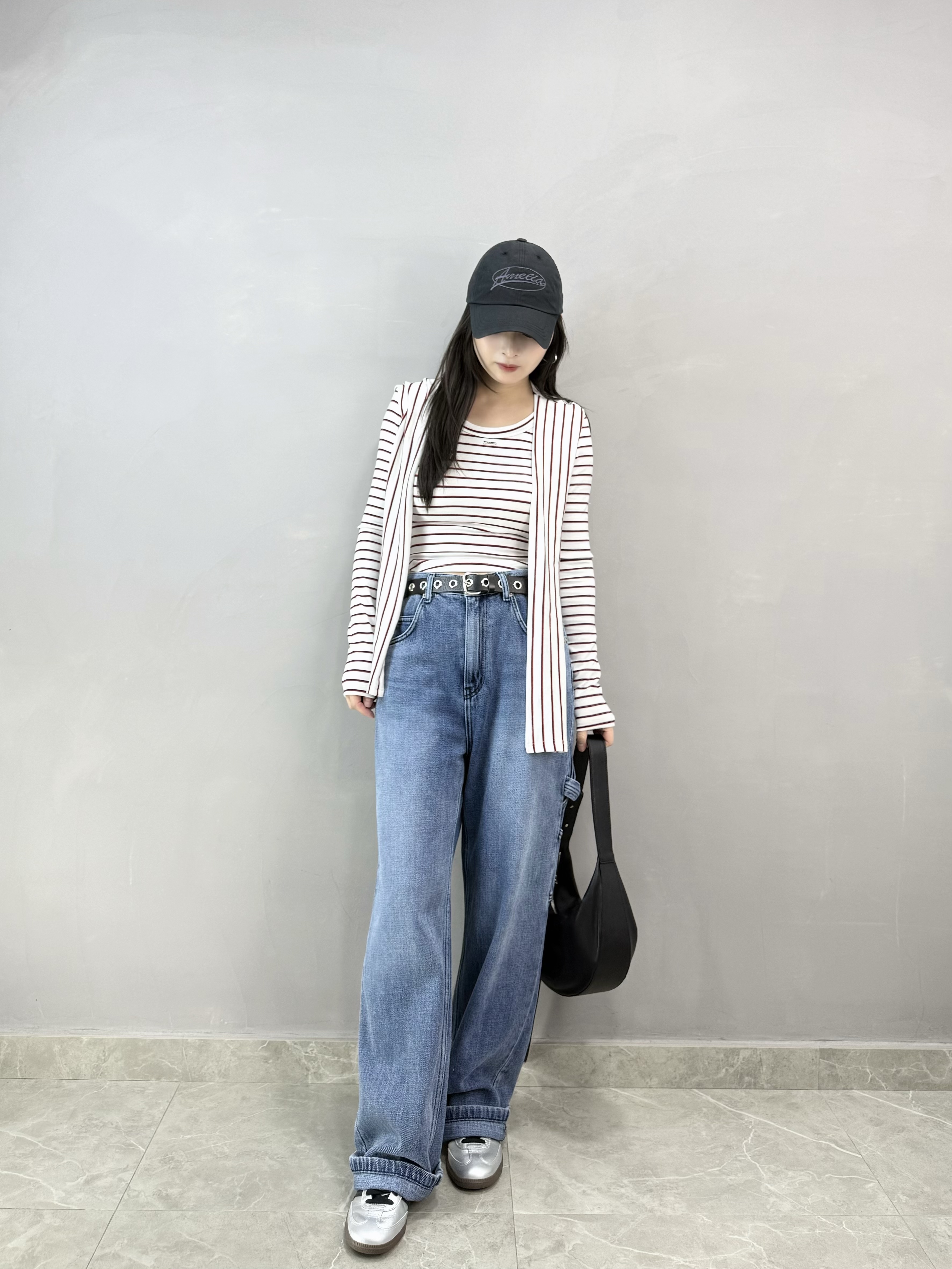 J67 車章U領Tee+披肩Set