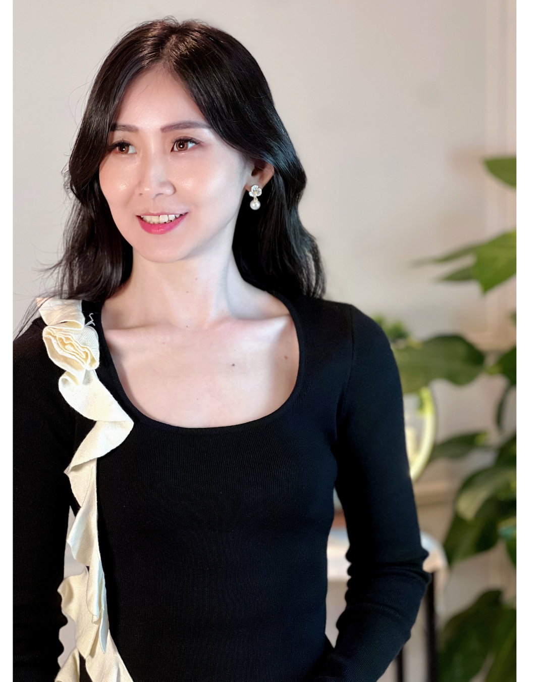 5109 Kristin Long Sleeve with Ruffle Blouse