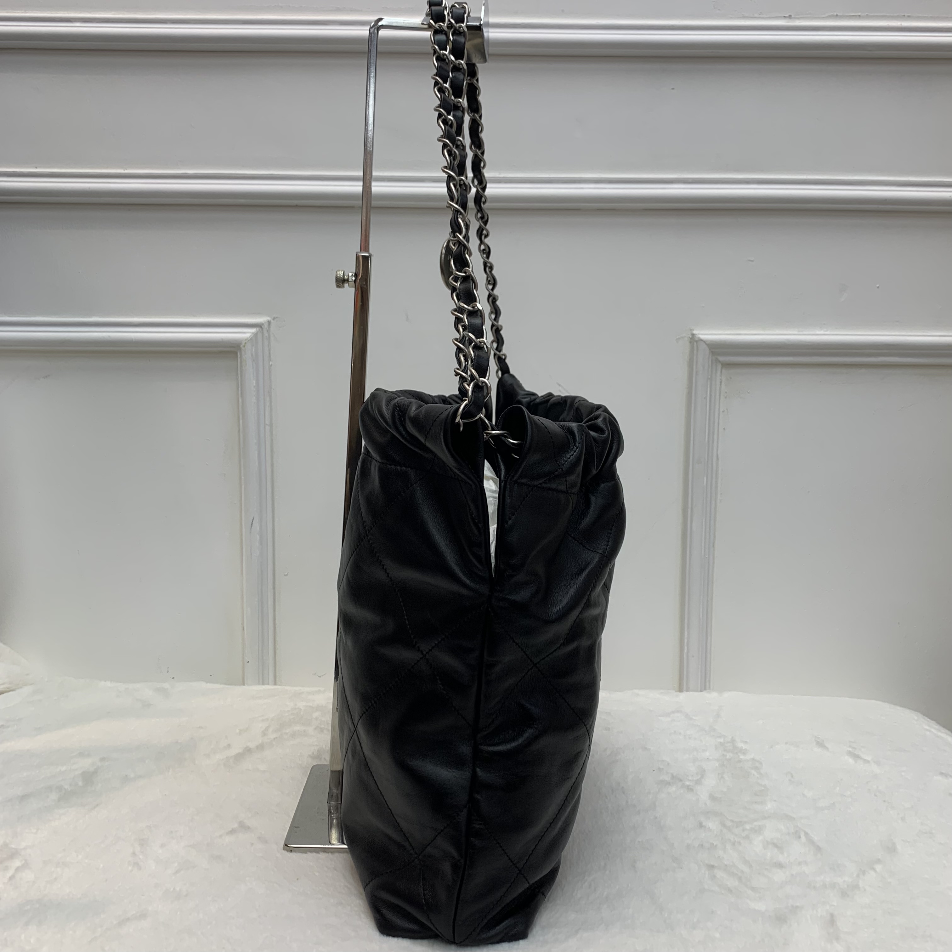 Chanel 22bag 黑色銀扣
