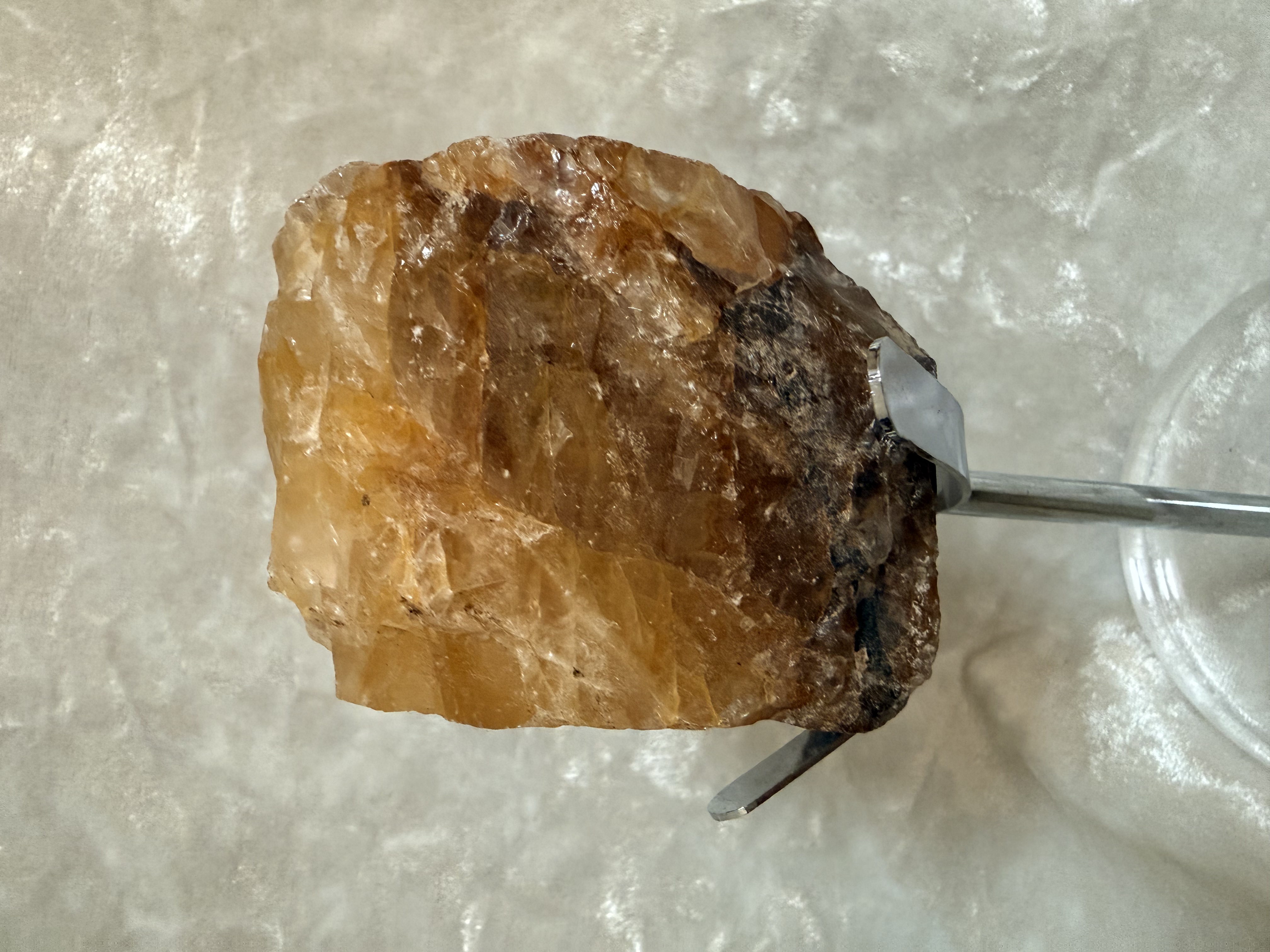 巴西黃金自療者原礦石（帶彩光）