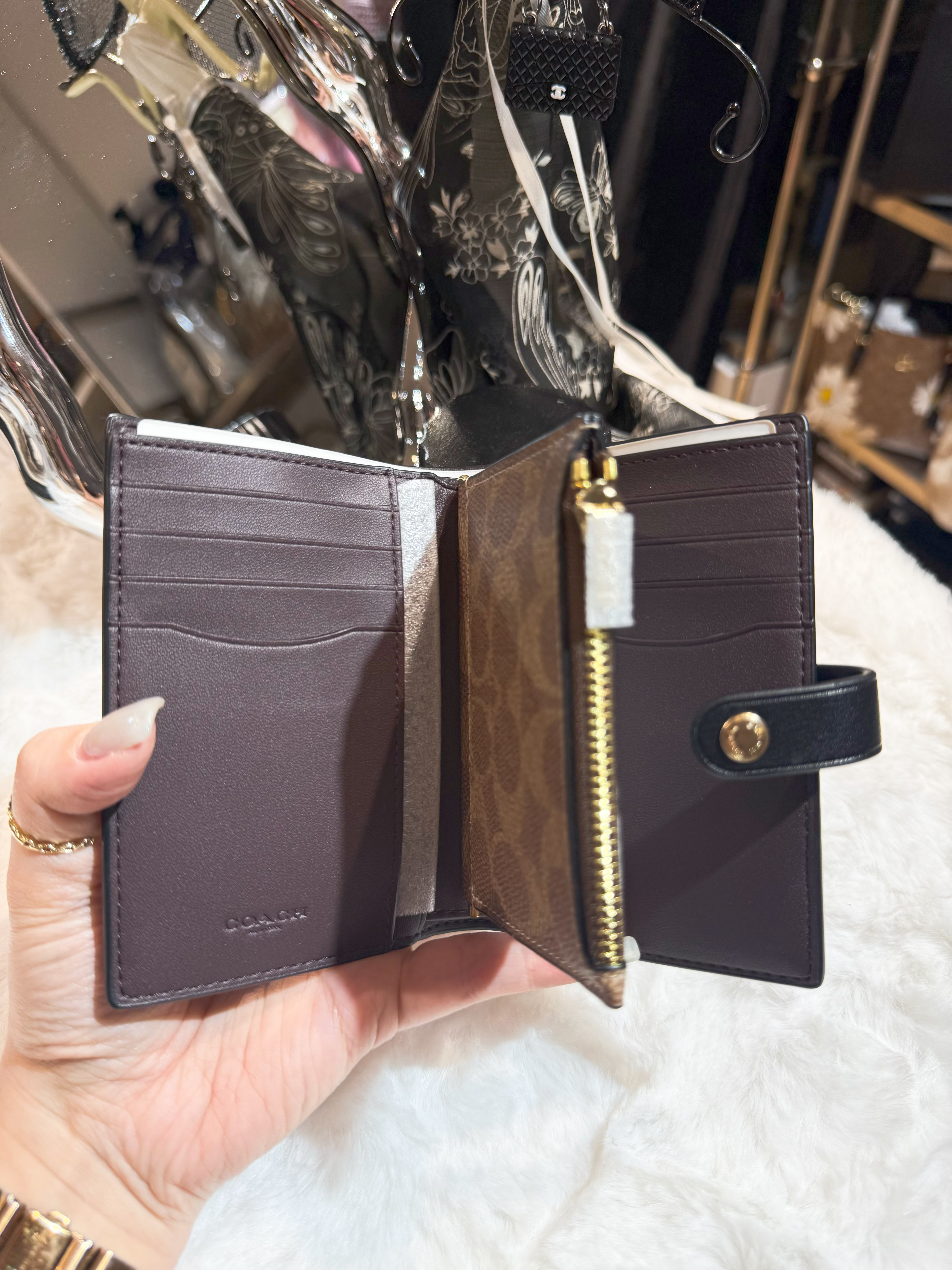 Coach 2 in 1 medium wallet dark/m