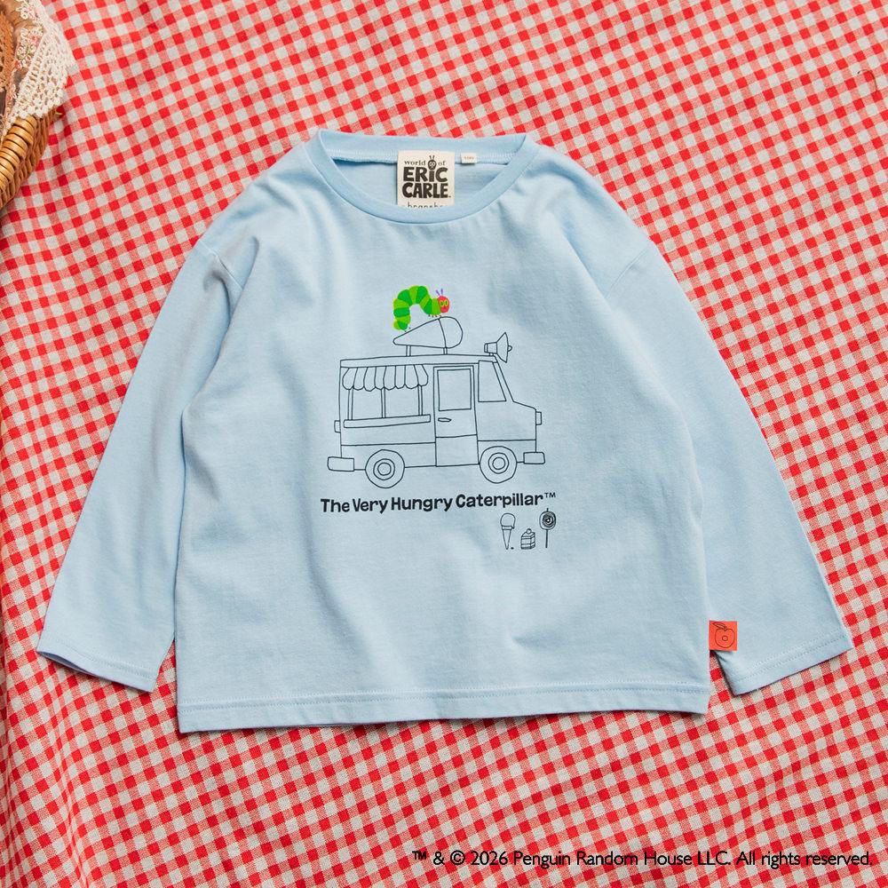 🆕【⭐ 訂購⭐】🇯🇵日本直送 #TheVeryHungryCaterpillar 繪本印花 純棉 長袖T恤［2款選］🌀[ELHA-0090][260924]