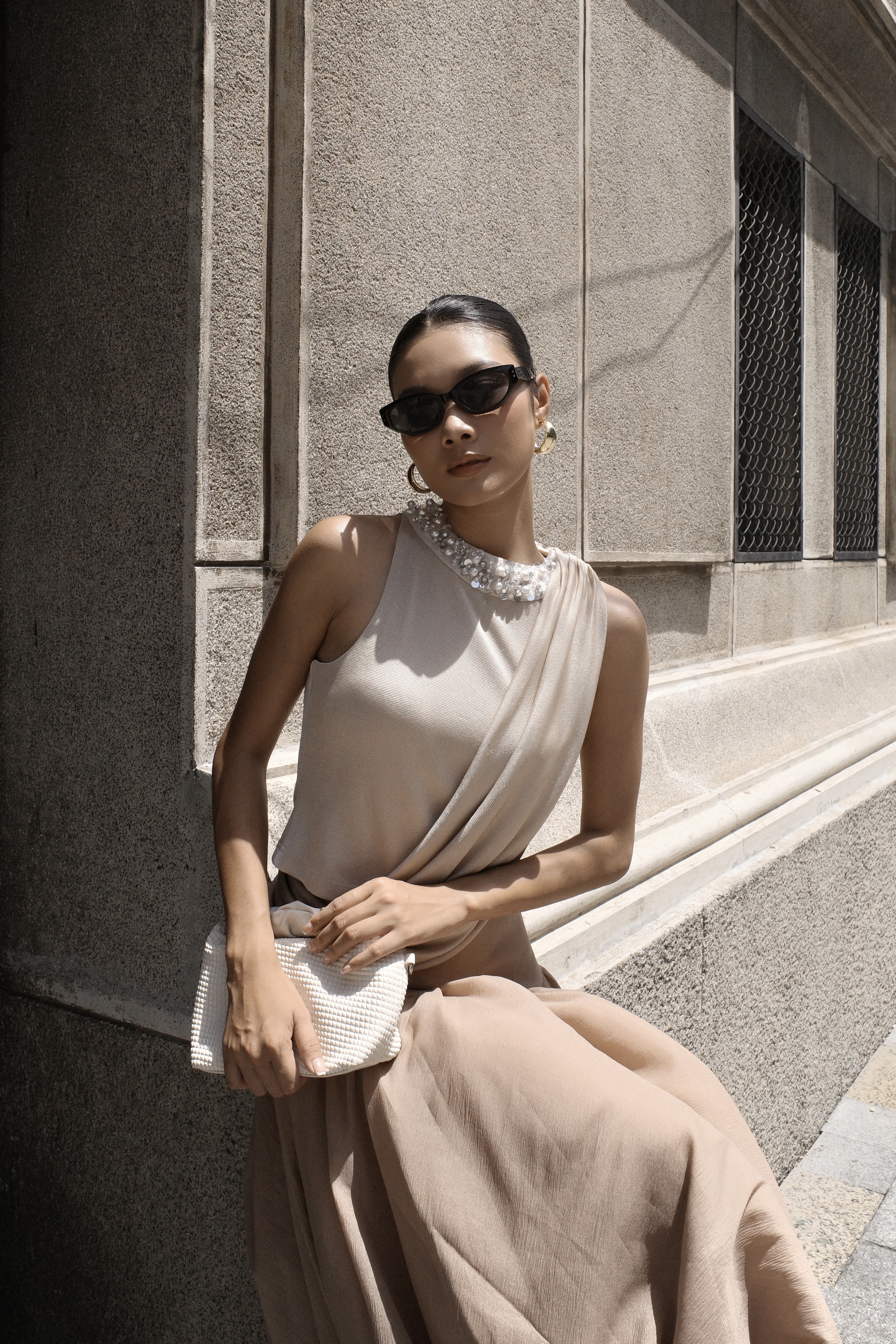 Pearl Drape Top 