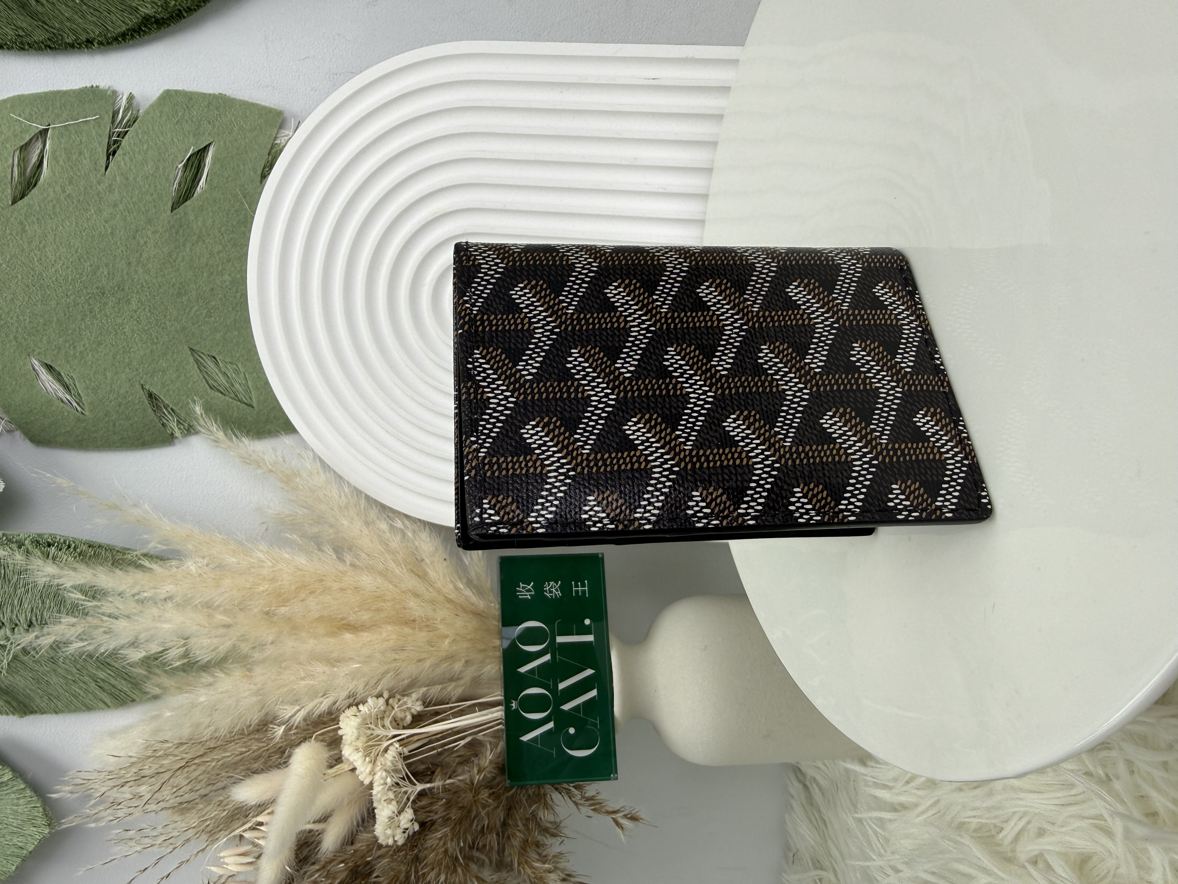 Goyard👜 PRE OWNED 🛍️黑色老花 card holder 🖤