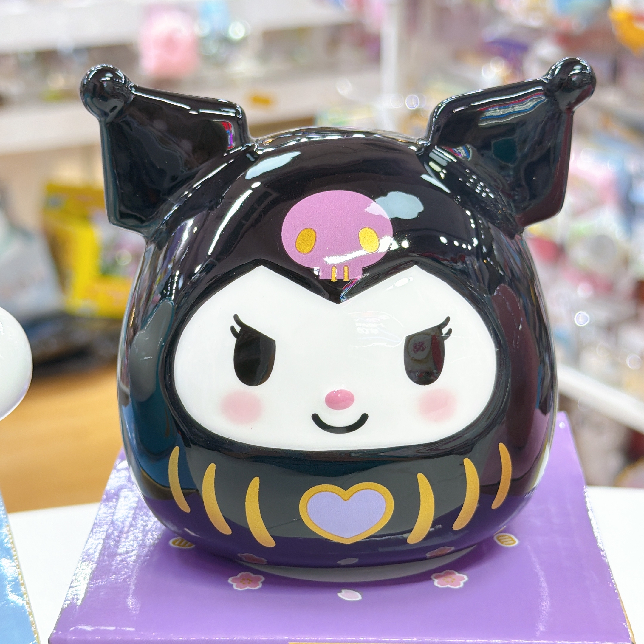 日本直送Sanrio melody kuromi 肉桂狗新款達磨陶瓷錢甖