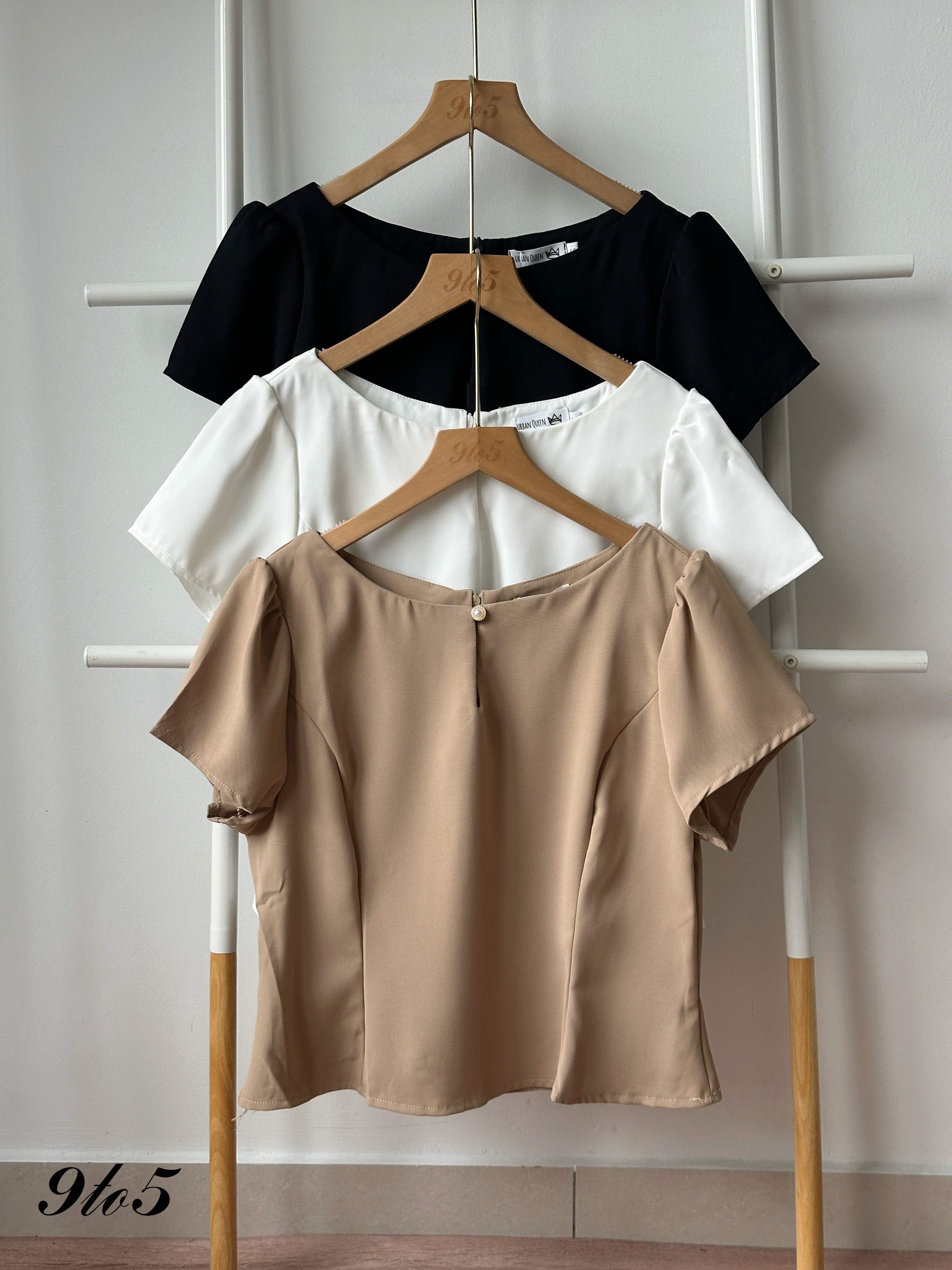 T4403 Puff Sleeve Blouse - 3 Colors 