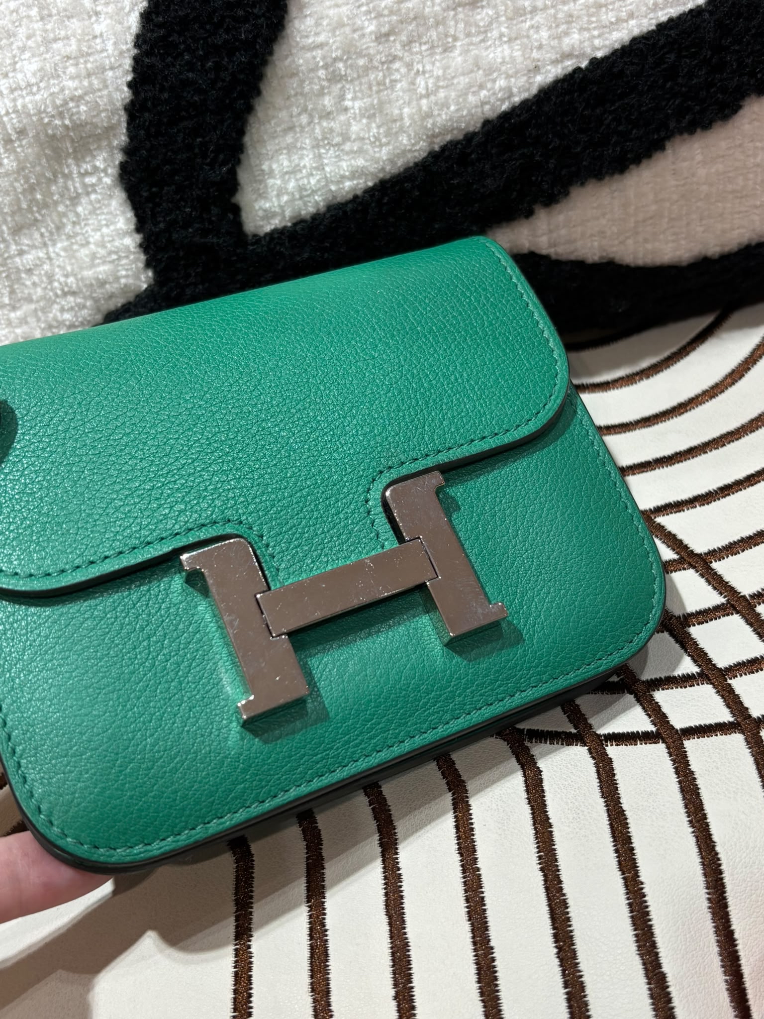 Hermes Constance slim STAMP W ,100%Authentic,95%new ✅Dust bag