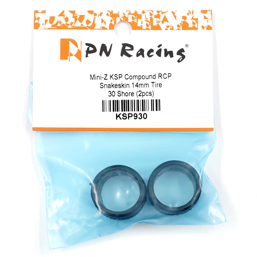 PN Racing KSP Compound RCP Snakeskin 14mm Tire 30 Shore 2 pcs For Mini-Z  KSP930