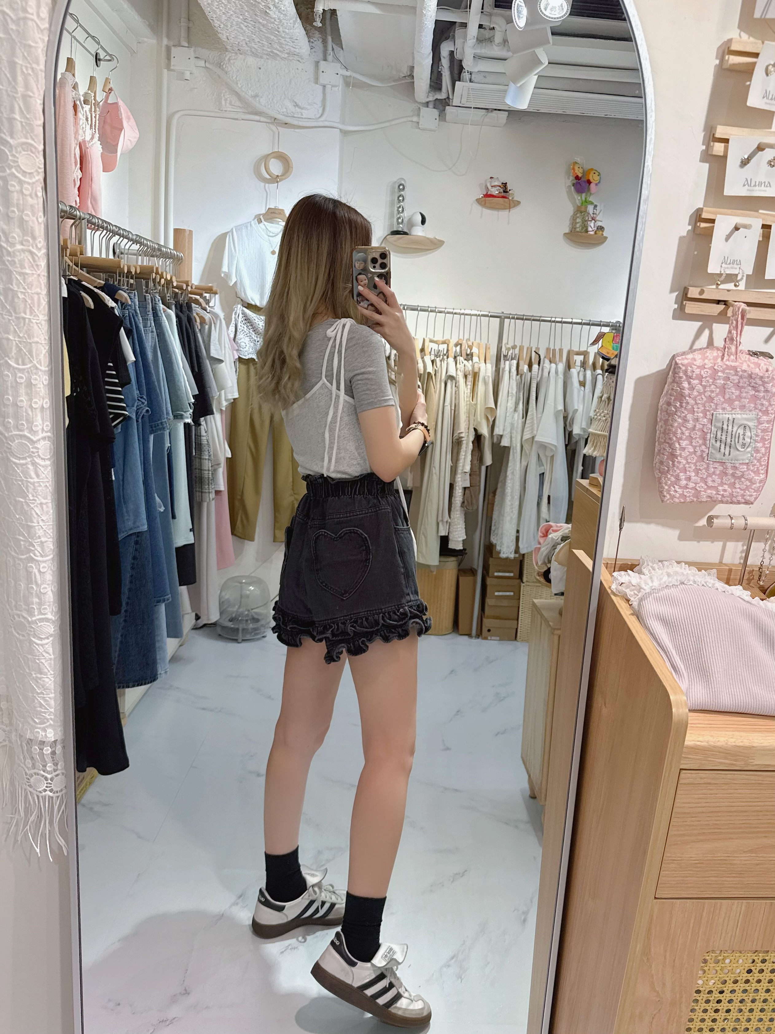 double ruffles shorts