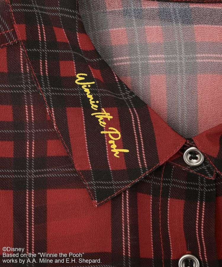 🌸 【預訂】Pooh 長袖Shirt(RD) - Green Parks x Pooh 