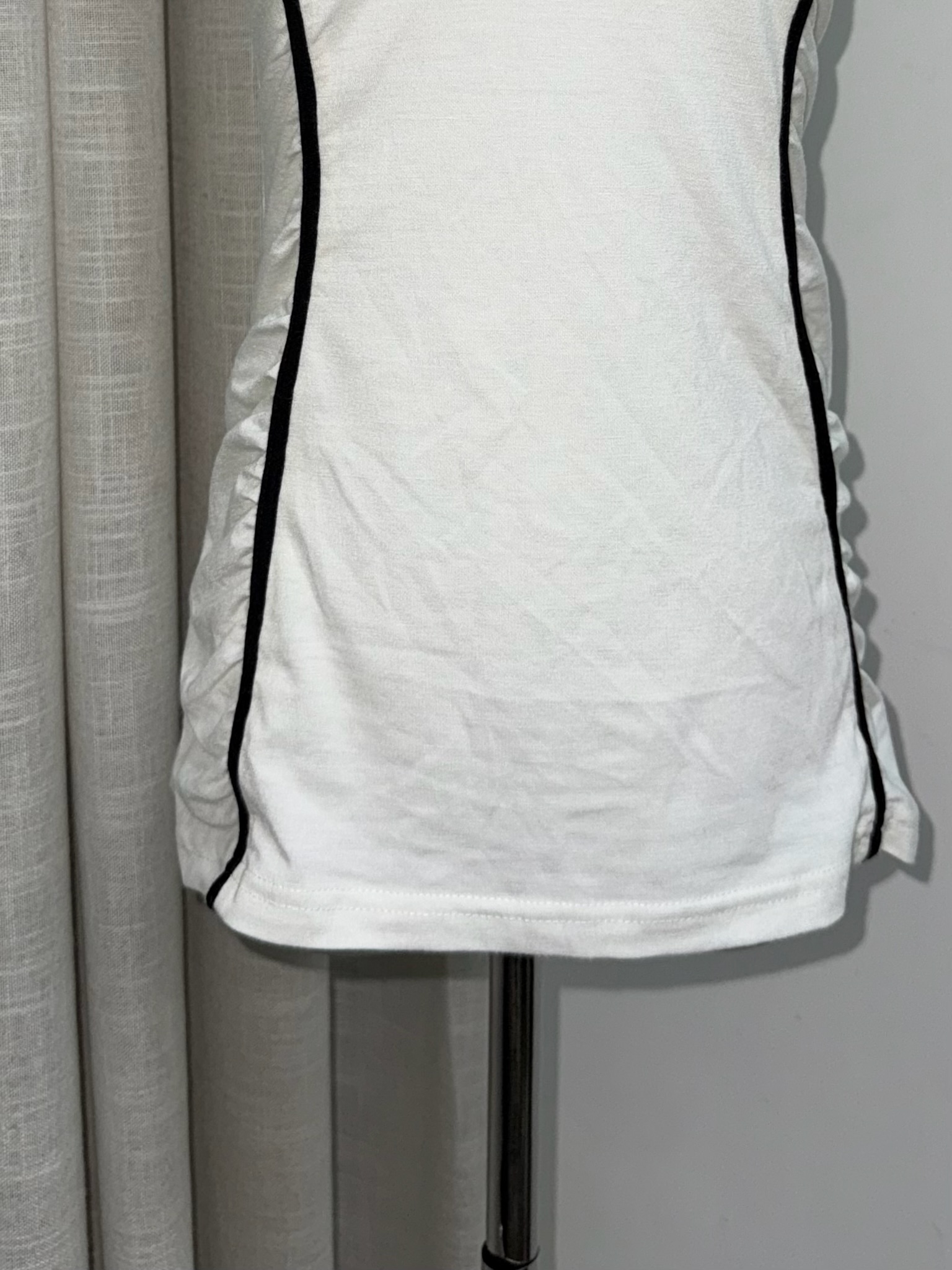 Vintage-Inspired Contrast Piping Mini Bodycon Dress 