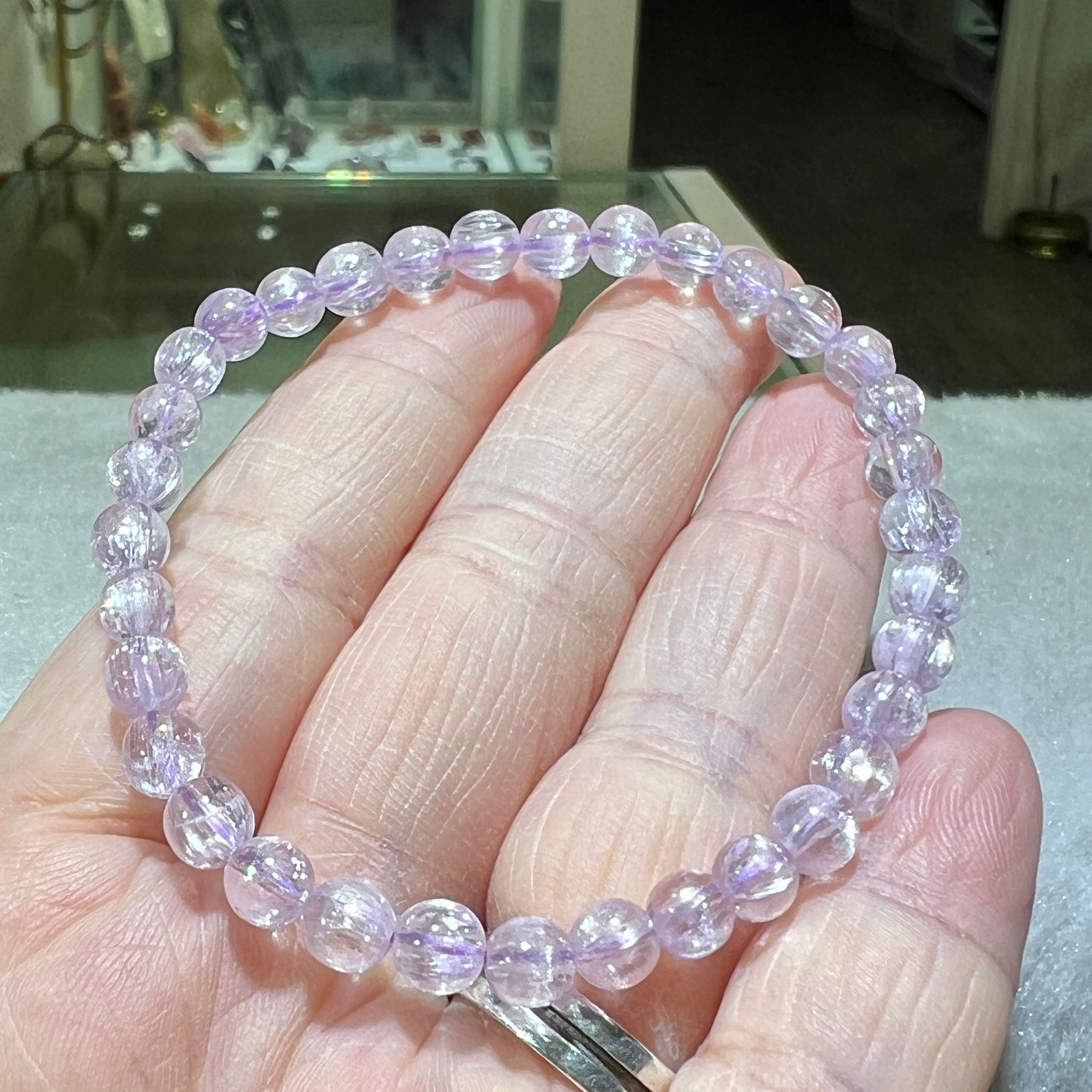 拉絲✨紫鋰輝手串 5.5 mm +/-