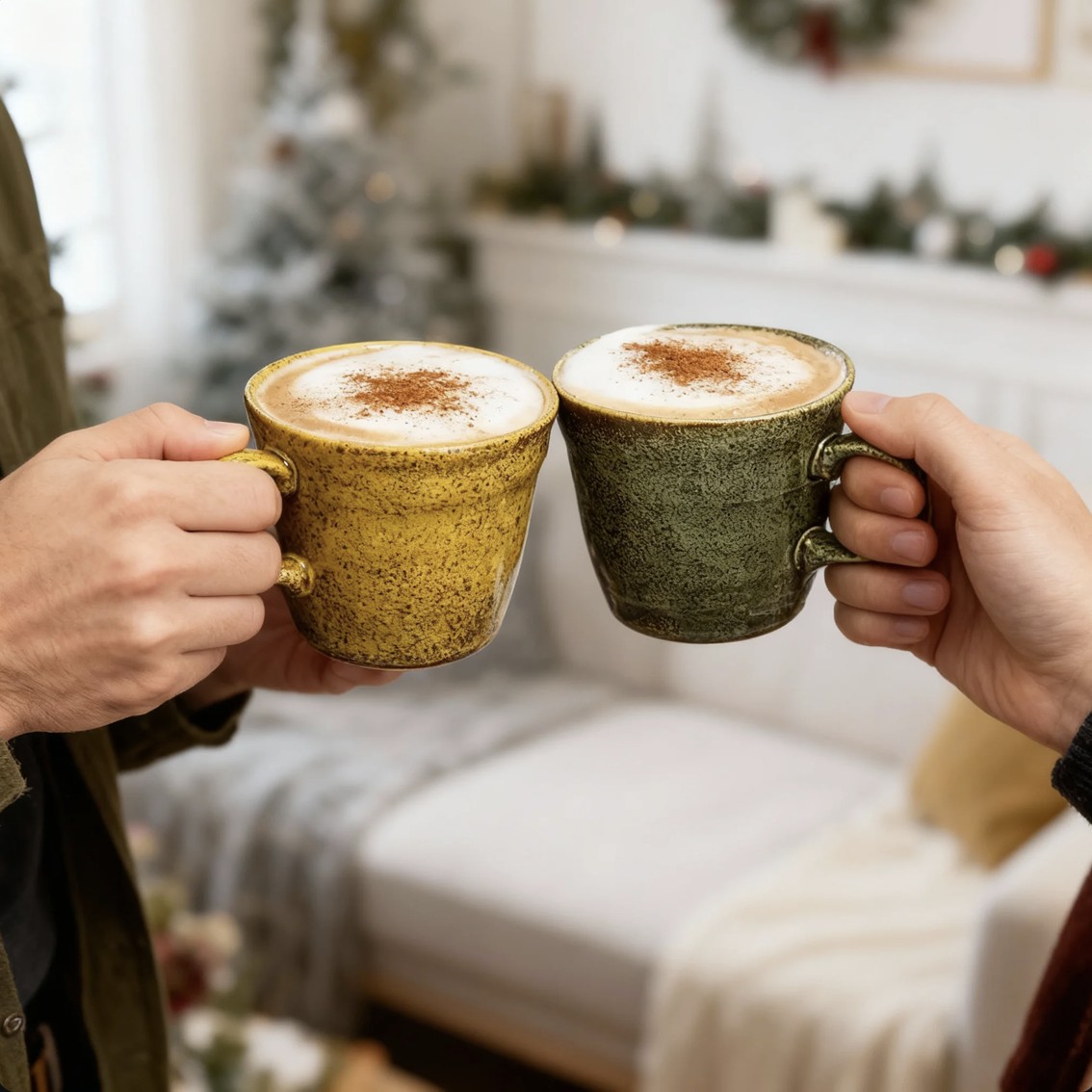 【日本製】美濃燒陶瓷溫暖泥土雙色馬克杯套裝 (250ml @)