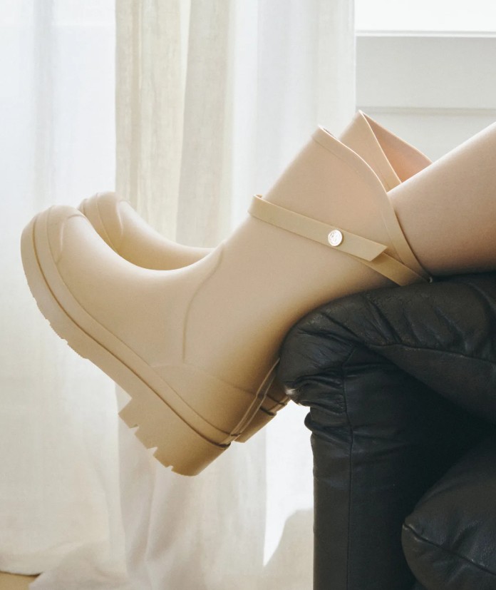 [ MONGDOL  ] Buckle Strap Rain Boots 中桶 水鞋]