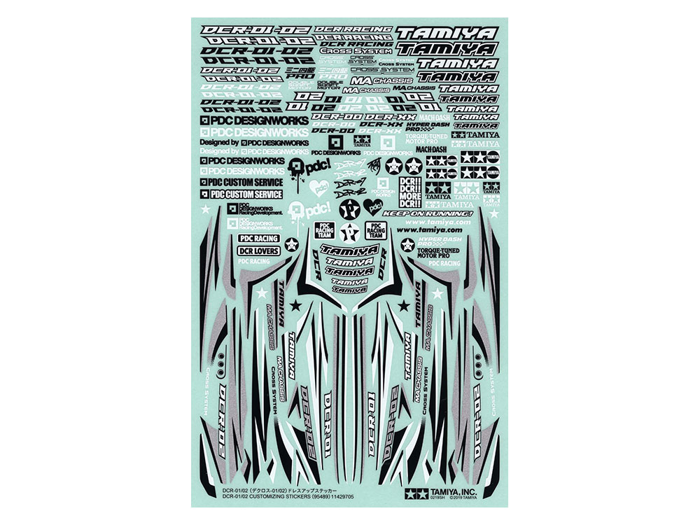 DCR-01/02 CUSTOMIZING STICKERS
