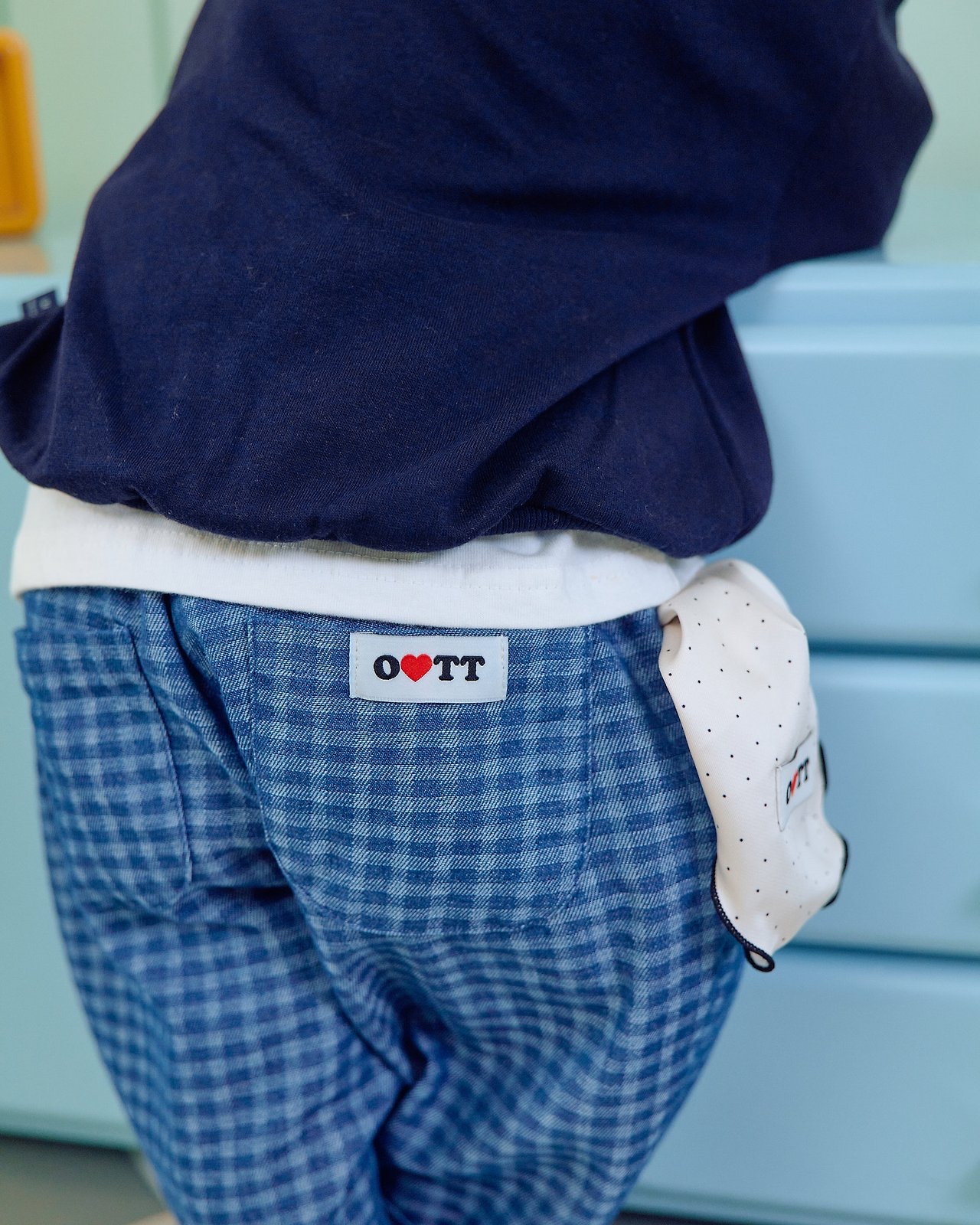 OOTT | Denim Check Pants