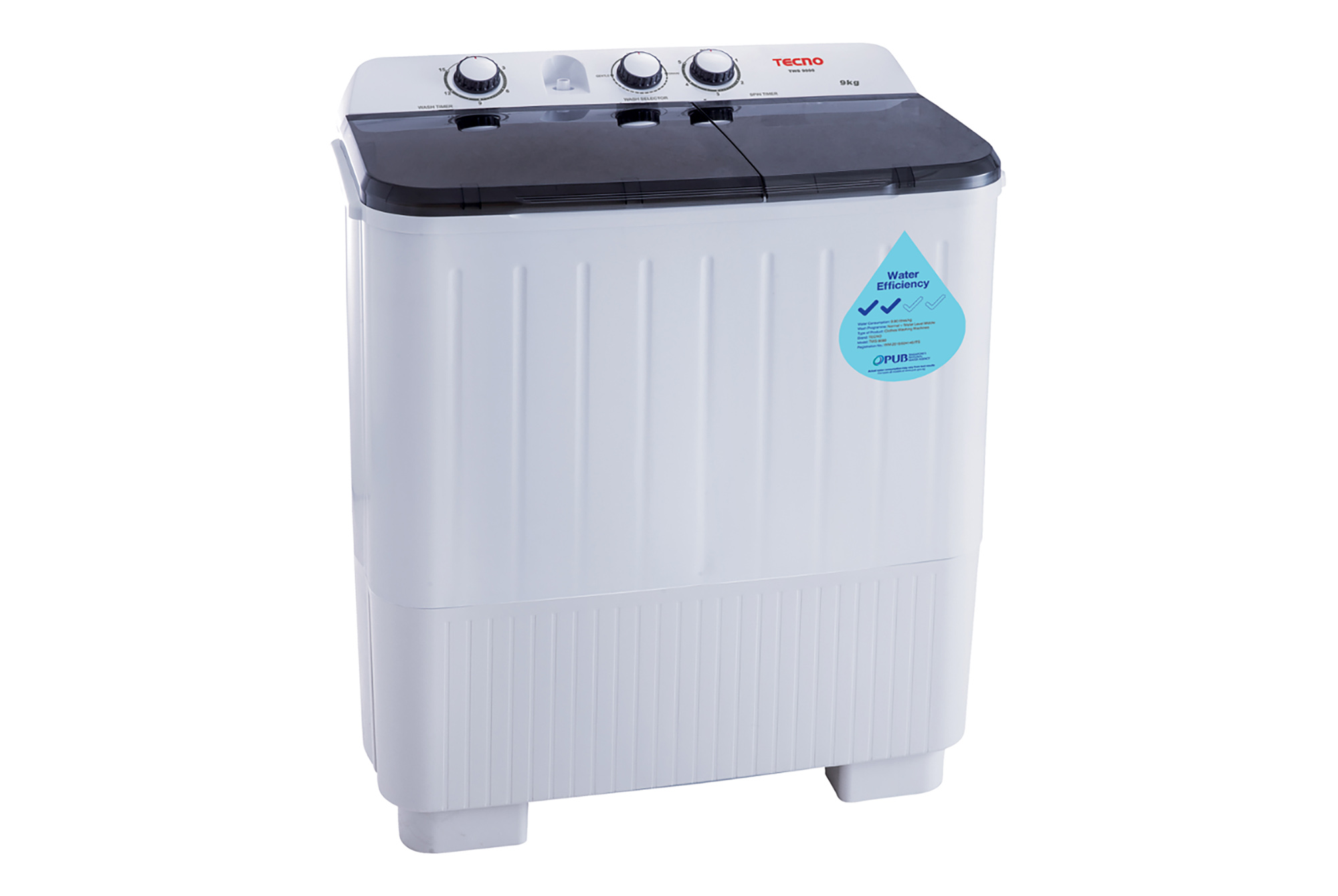 TWS 9090 Tecno 9.0Kg Semi-Automatic Washer