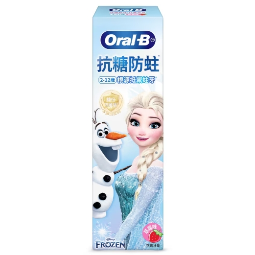 ORAL-B抗糖防蛀兒童牙膏（ELSA魔雪奇緣款／冰雪奇緣款）