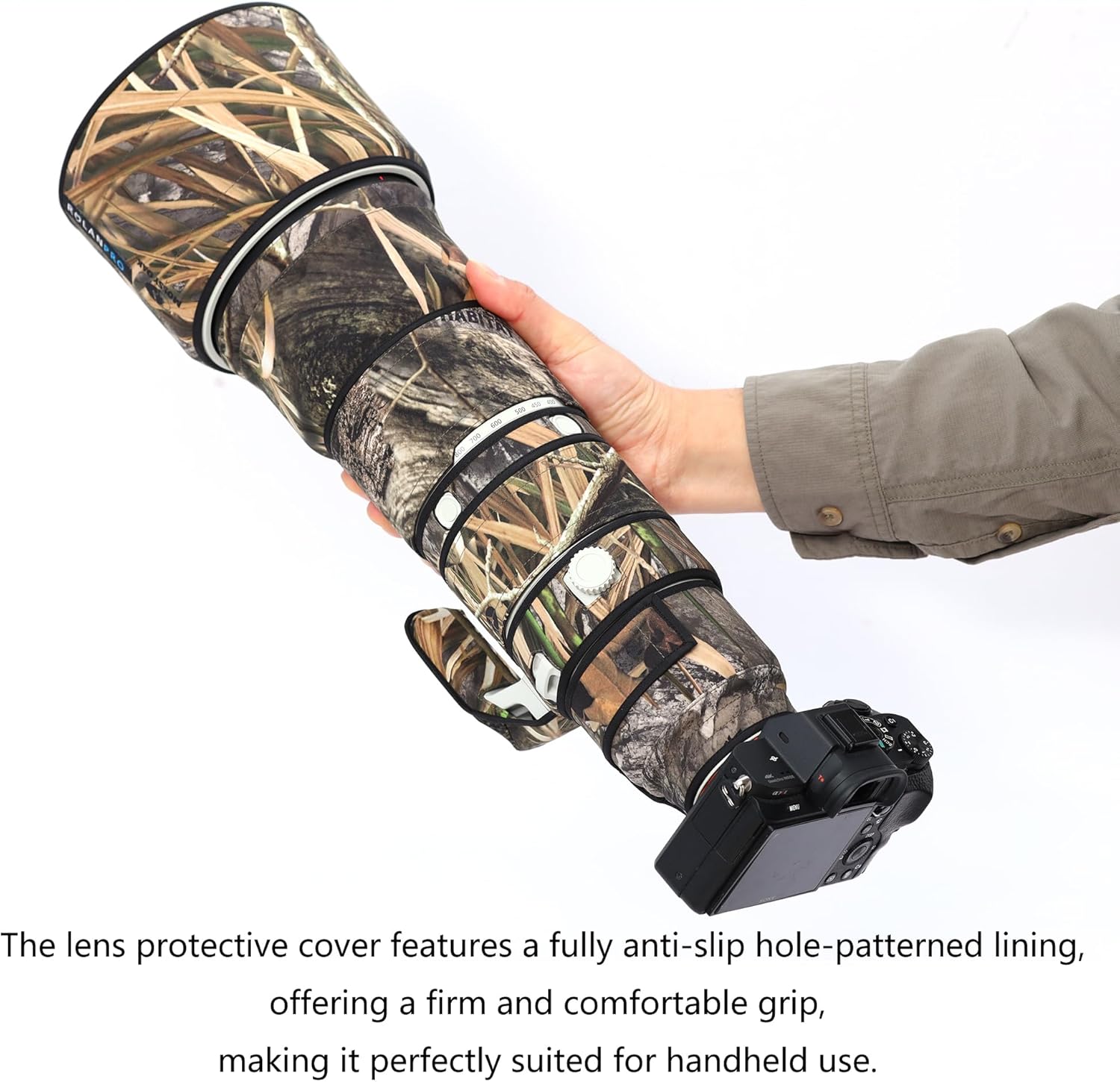 ROLANPRO Lens Camouflage Coat For SONY FE 400-800mm F6.3-8 G OSS (SEL400800G) 防水炮衣