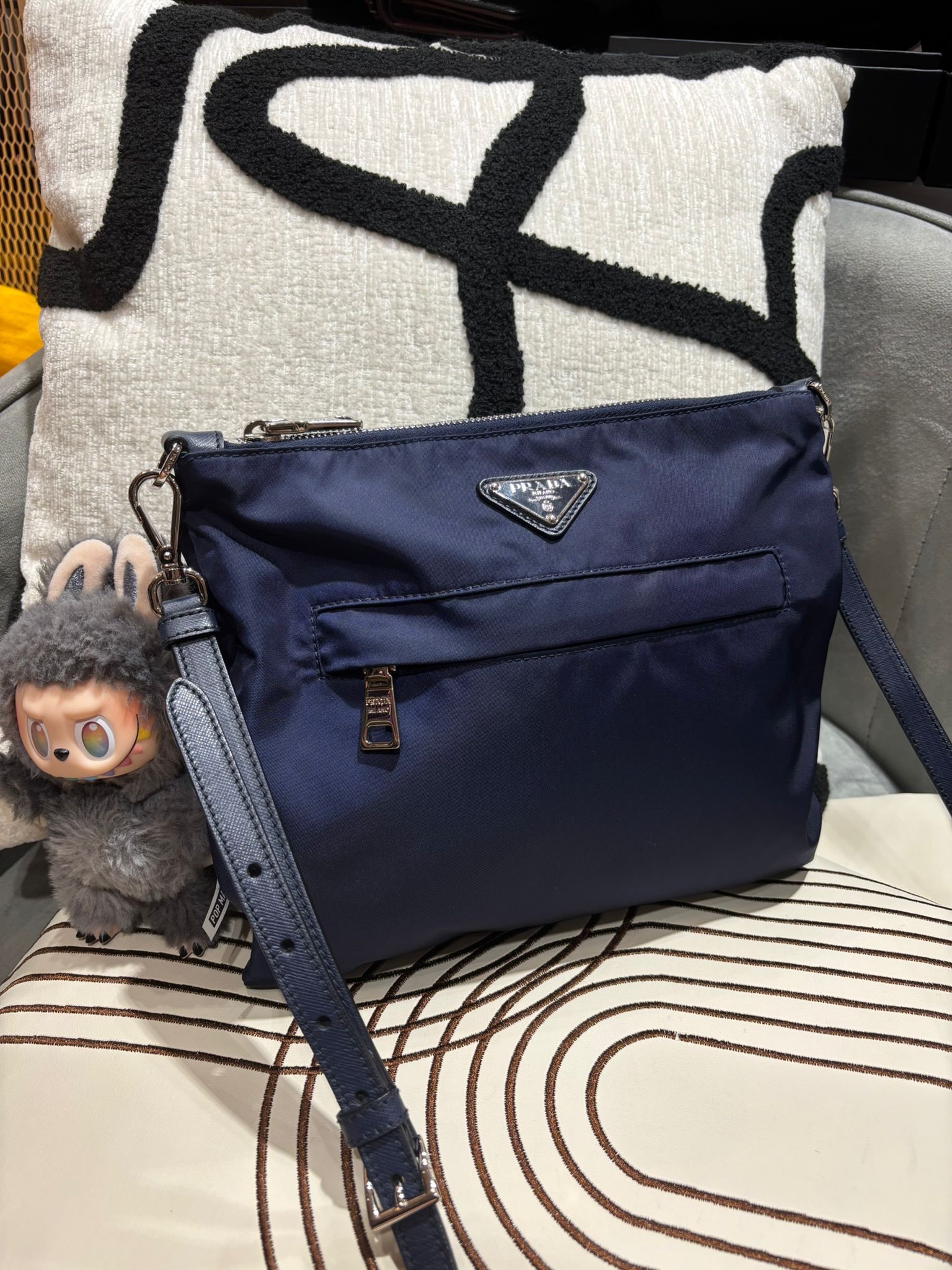 Prada Nylon Crossbody Bag 100%Authentic, 98%New ✅Dust bag