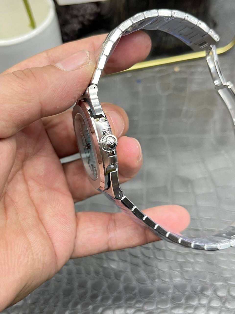 百达翡丽鹦鹉螺5711蒂芙尼系列/40mm*8.3mm/搭载Cal.324全自动一体机芯😍💯🤍