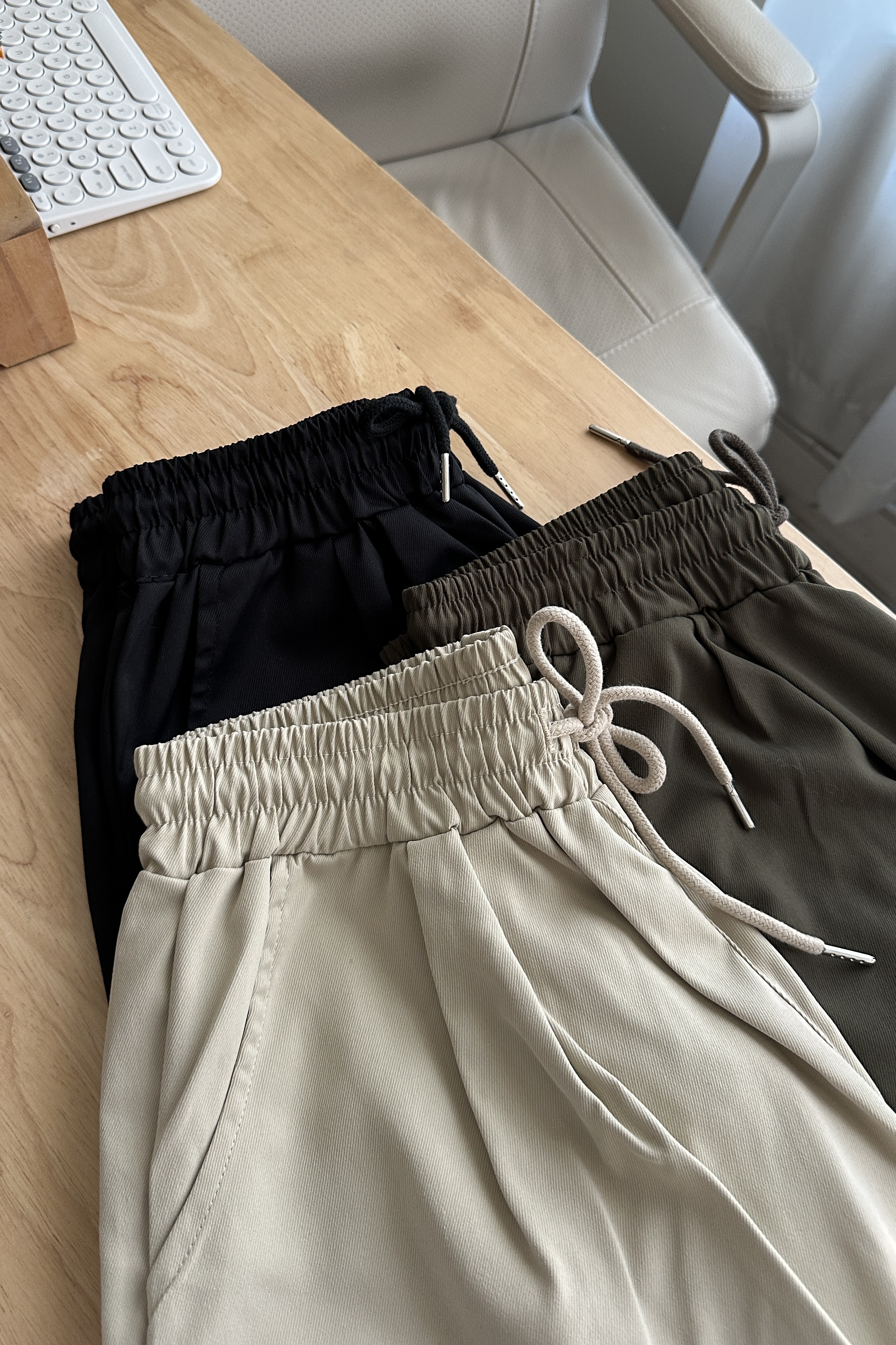 側褶束腳Cargo Pants (三色入)