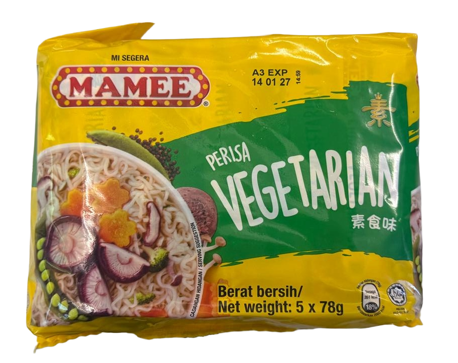 MAMEE-素食面 (純素) (78g x 5) 390g/ Veg. Instant Noodle (Vegan) (78g x 5) 390g 